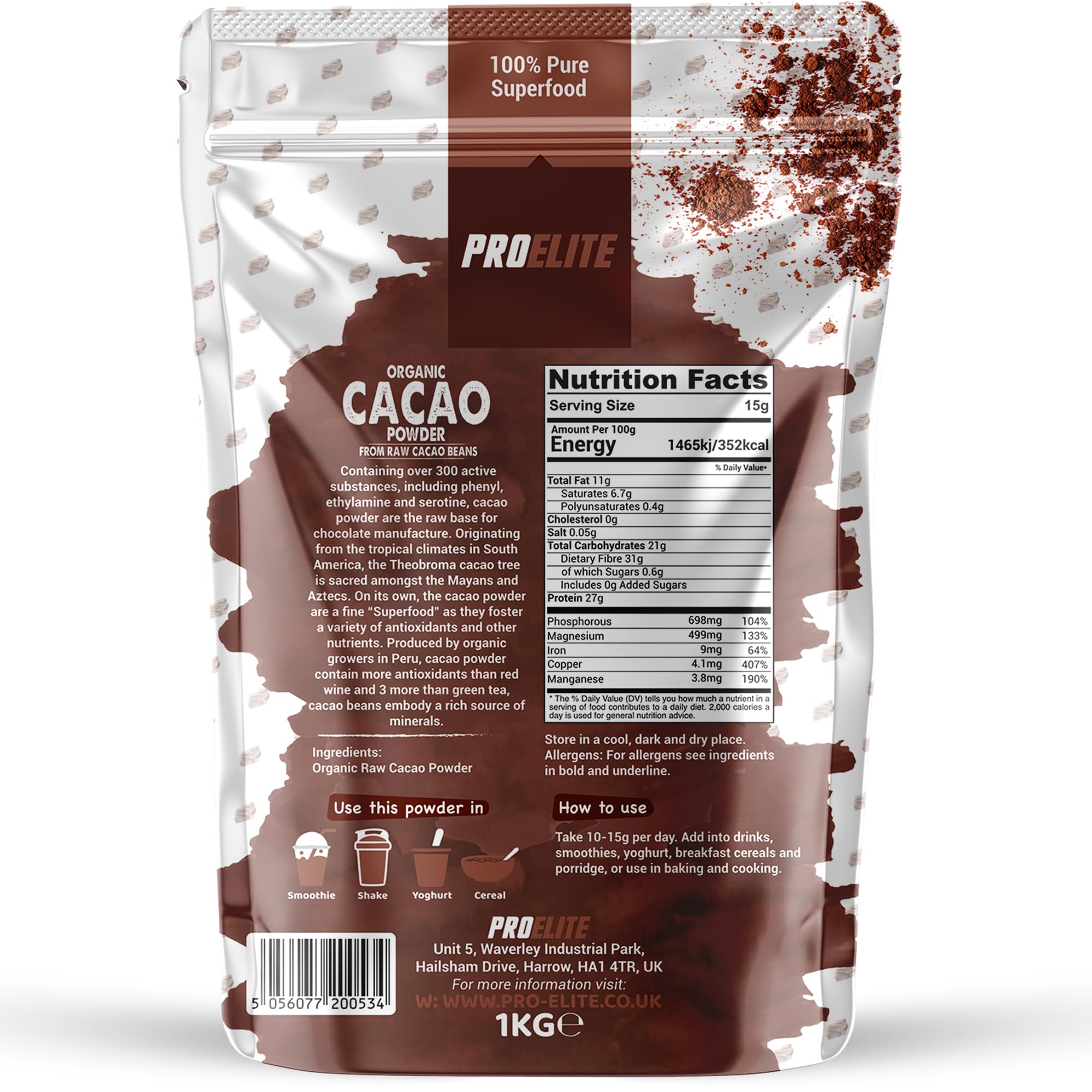 Organic Cacao Powder | Pro-Elite