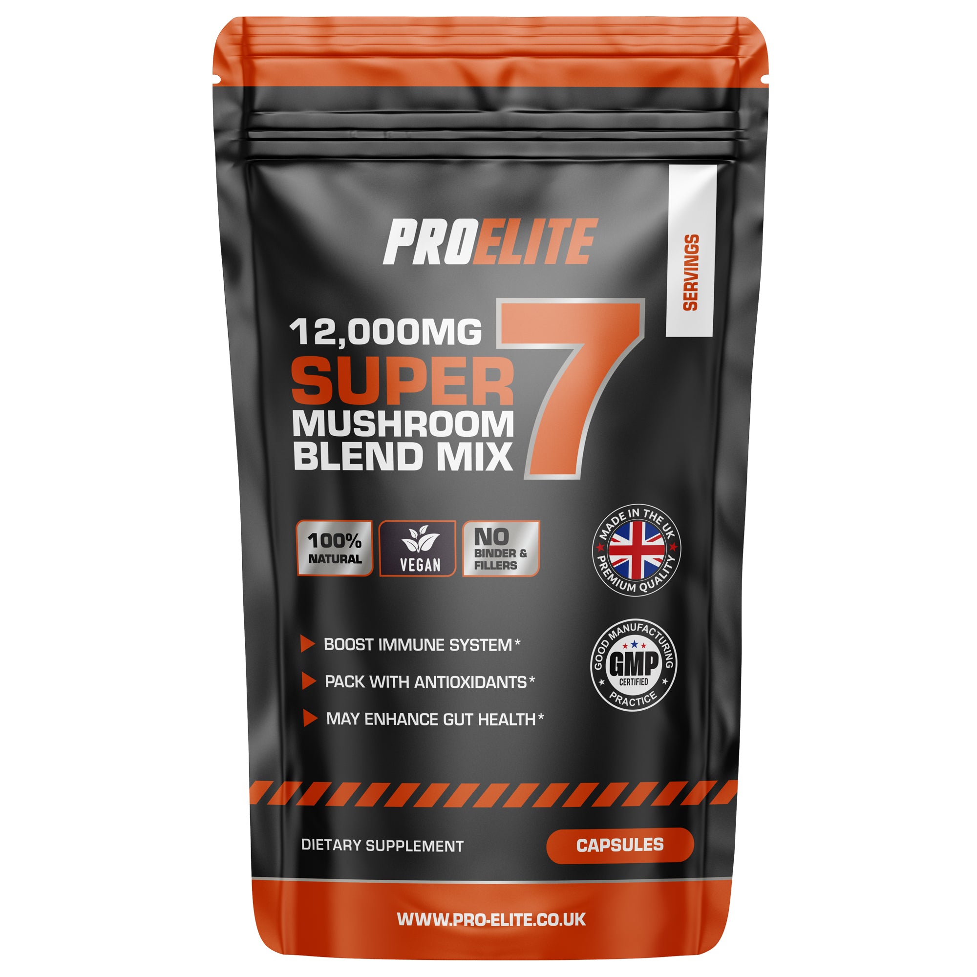 PROELITE 7in1 Mushroom Blend Vegan Capsules