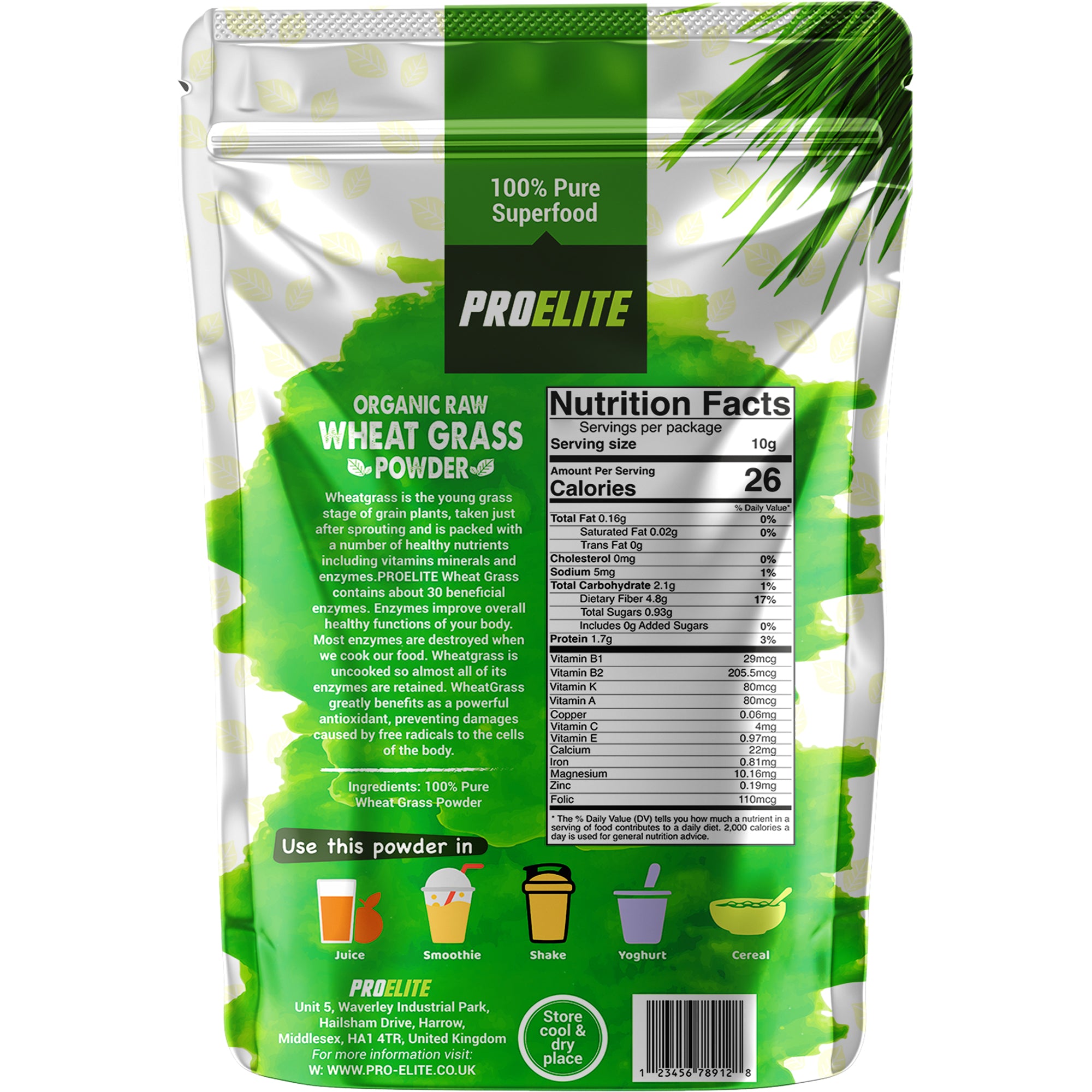 Wheat Grass Powder | Pro-Elite