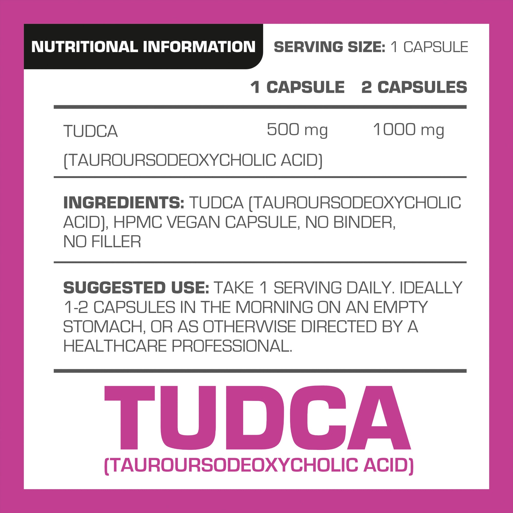 TUDCA Vegan Capsules | Pro-Elite