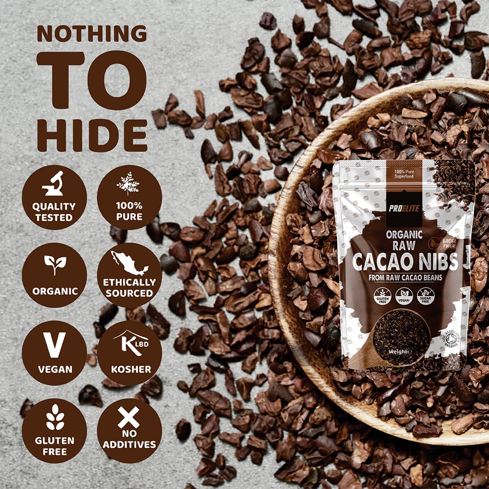 Organic Raw Cacao Nibs | Pro-Elite