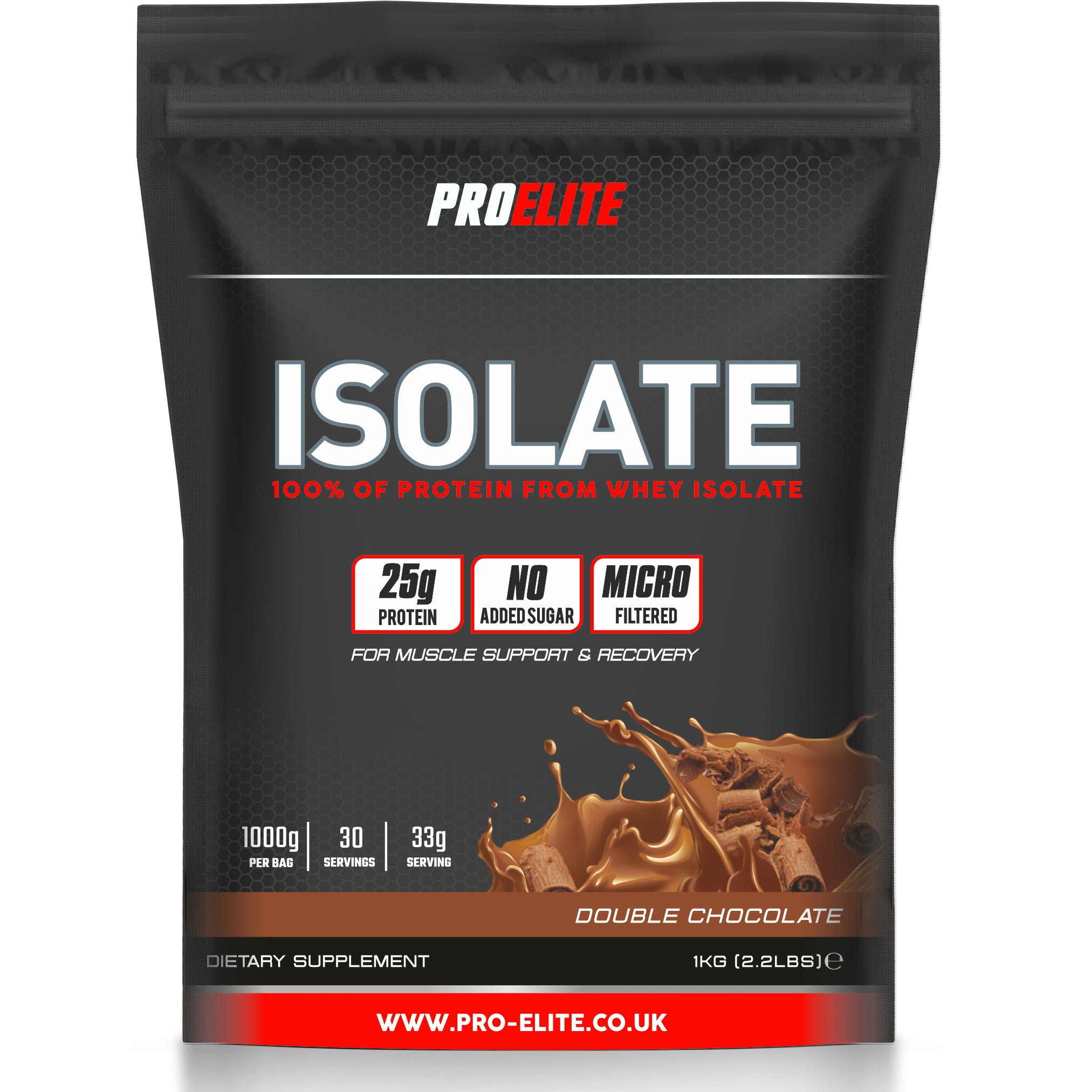 Whey Isolate Protein Powder 1kg, 2.5kg & 5kg | Pro-Elite