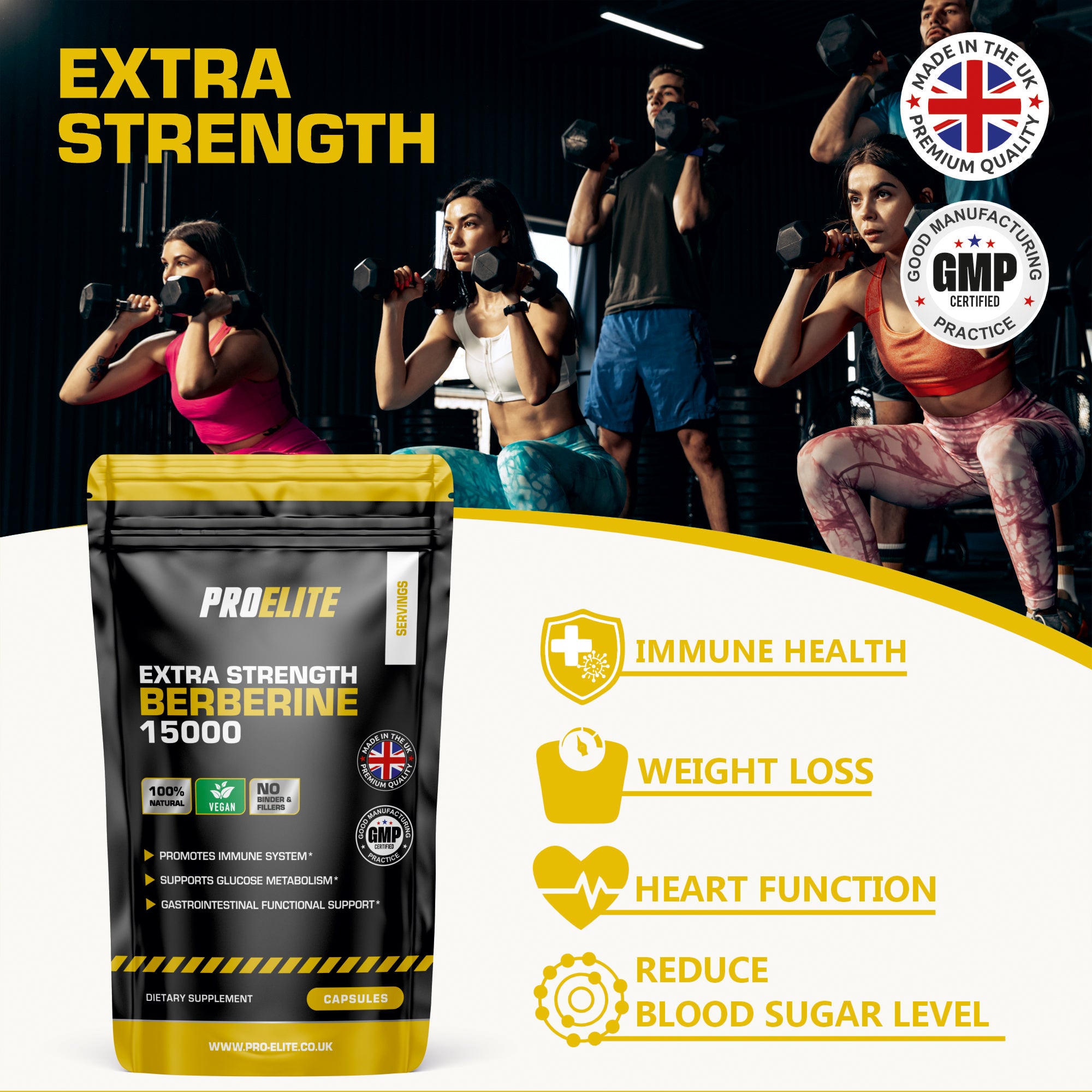 PROELITE Berberine Vegan Capsules