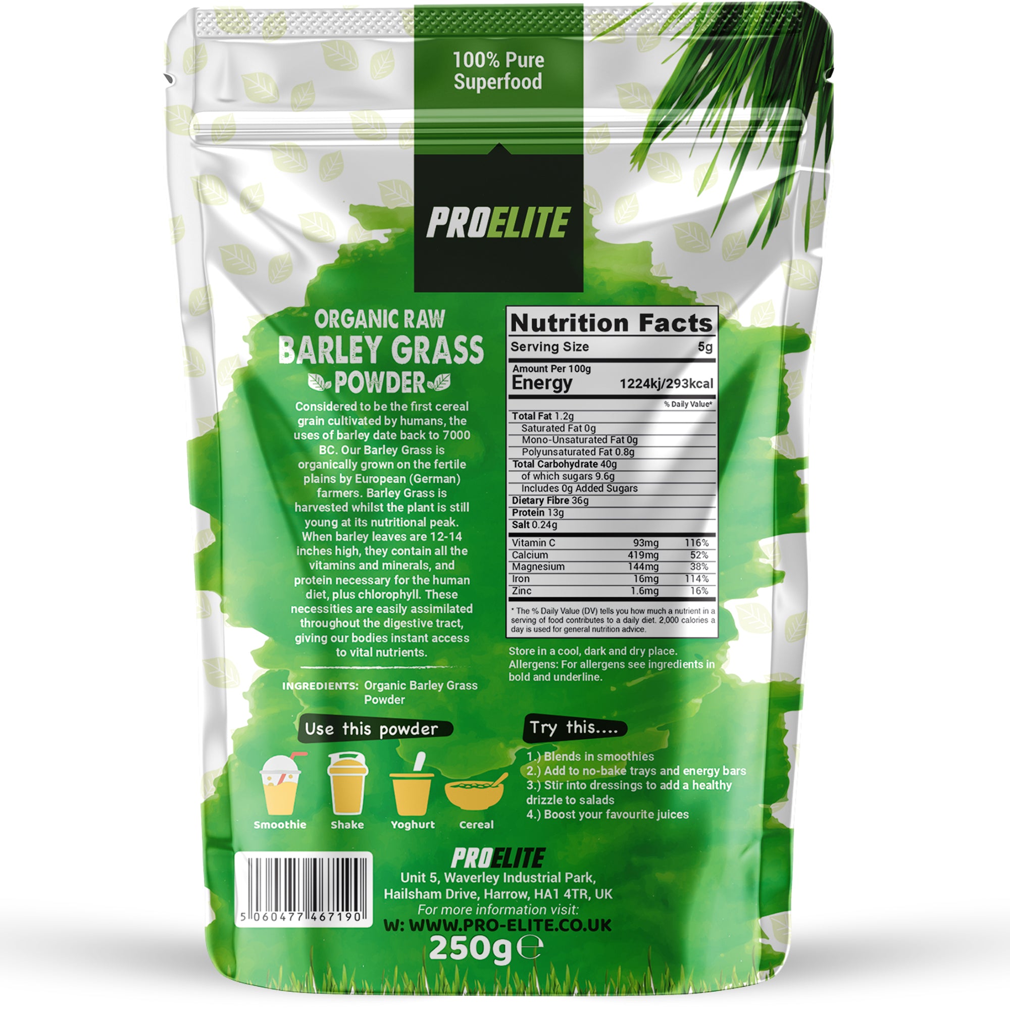 Barley Grass Powder | Pro-Elite