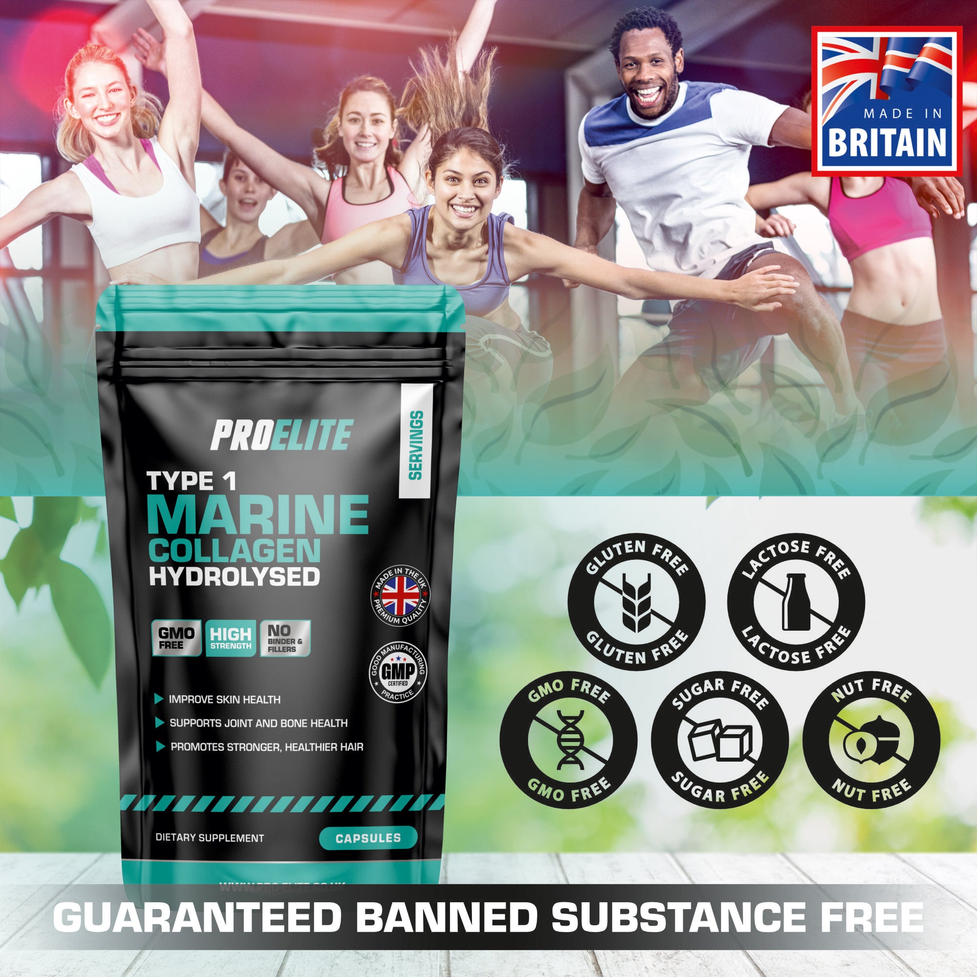 PROELITE Marine Collagen Capsules