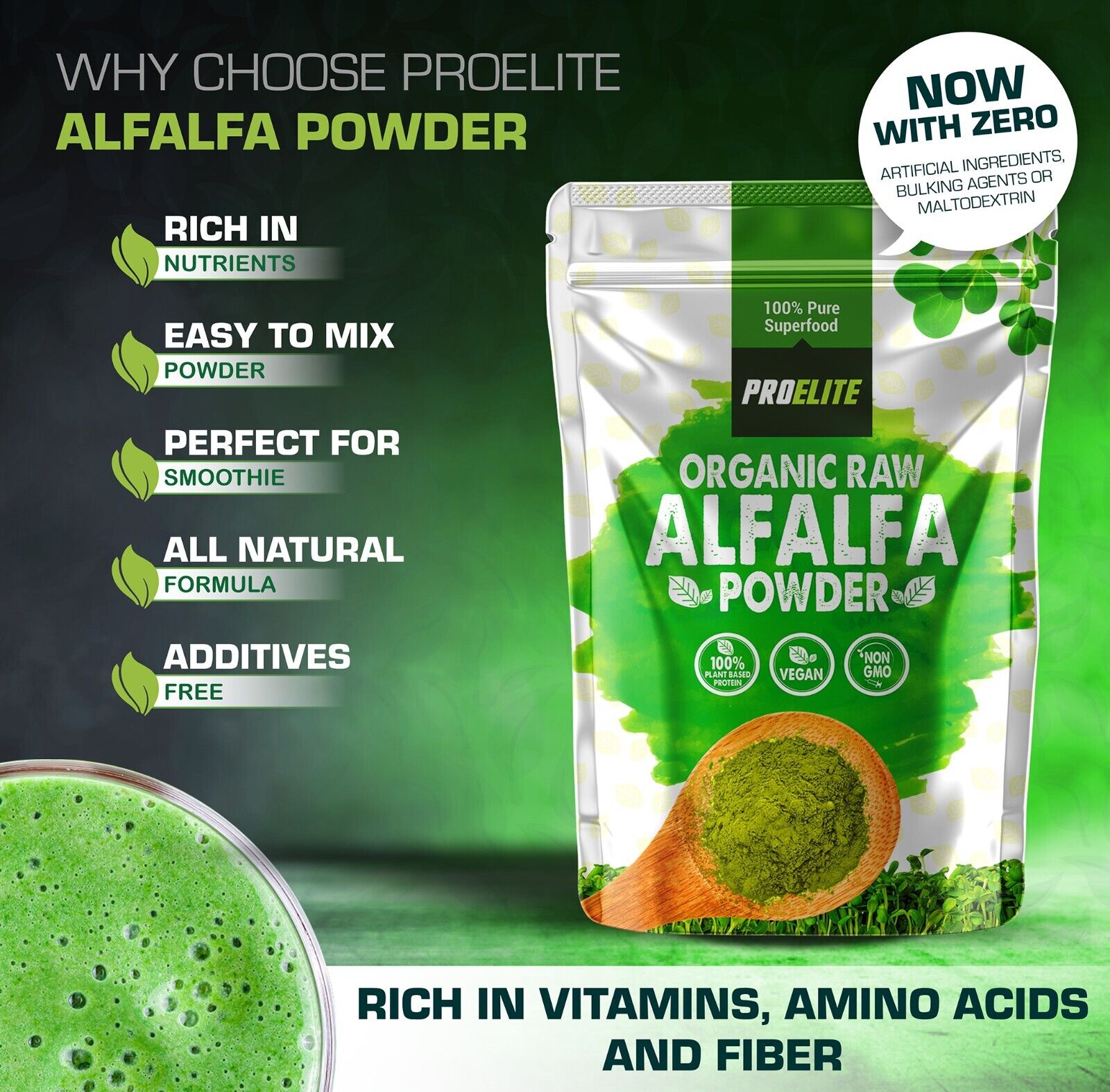 Alfalfa Powder | Pro-Elite