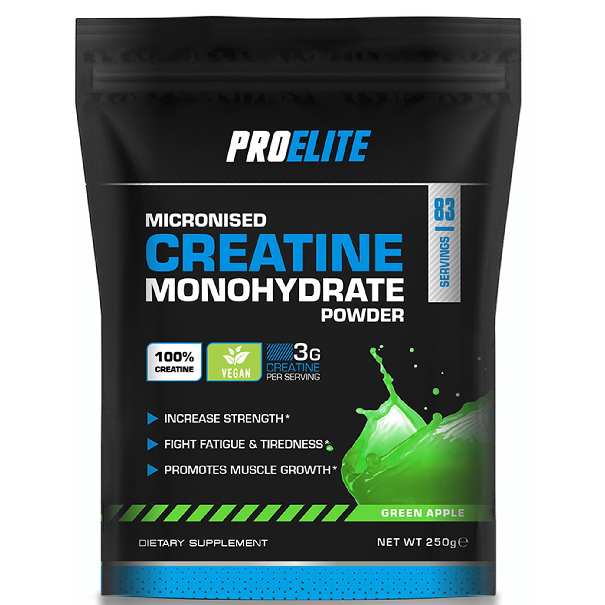 Creatine Monohydrate Pouch 250g | Pro-Elite