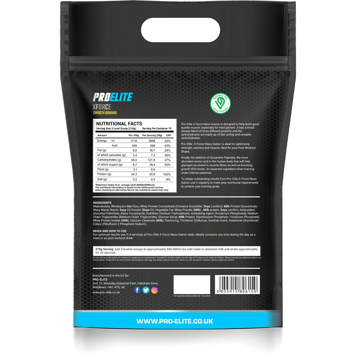 XForce Mass Gainer Pouch | Pro-Elite