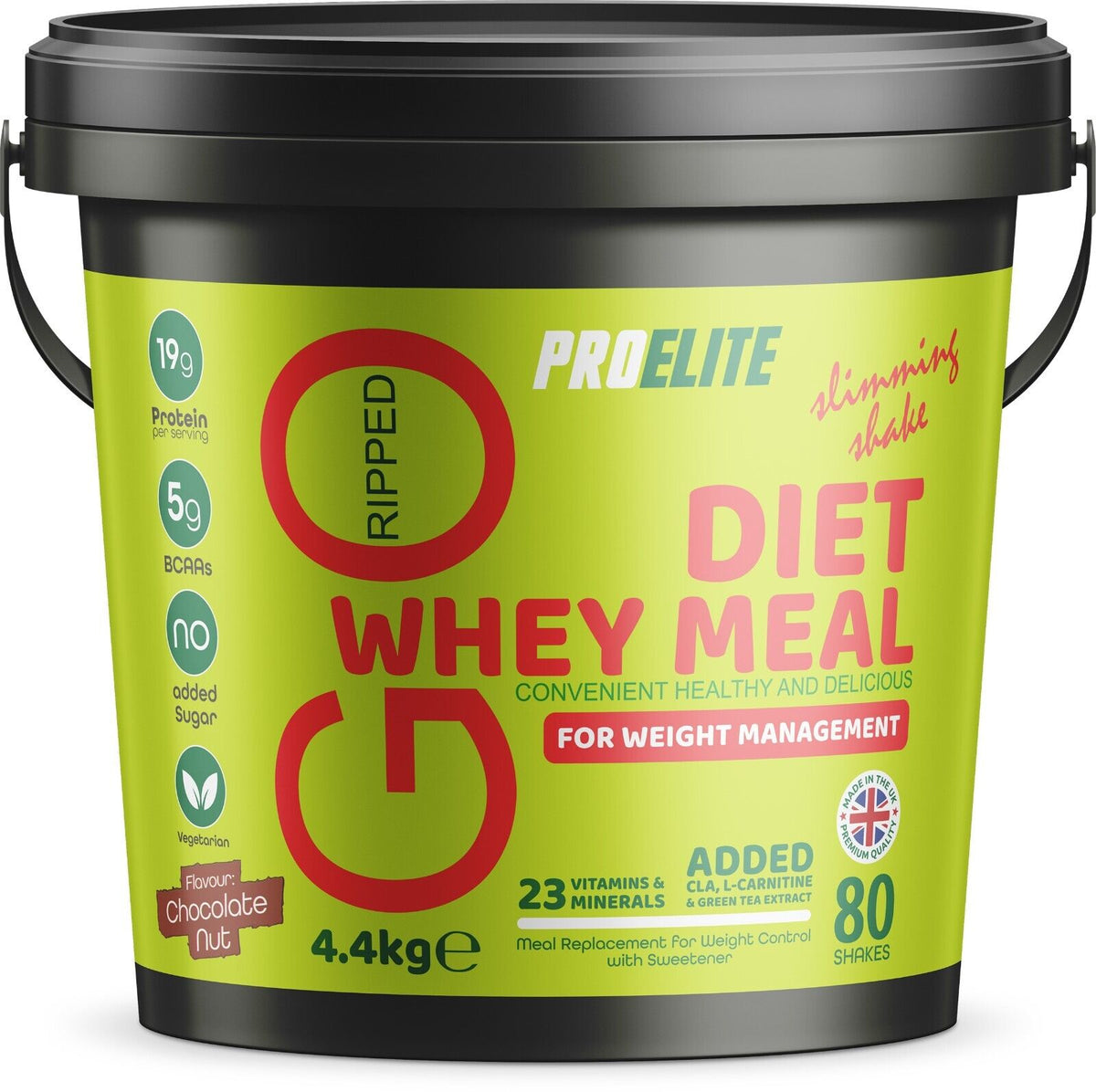 Diet Whey Meal 4.4kg Bucket | Pro-Elite