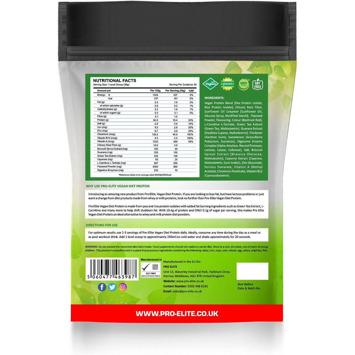Vegan Diet Protein | Pro-Elite