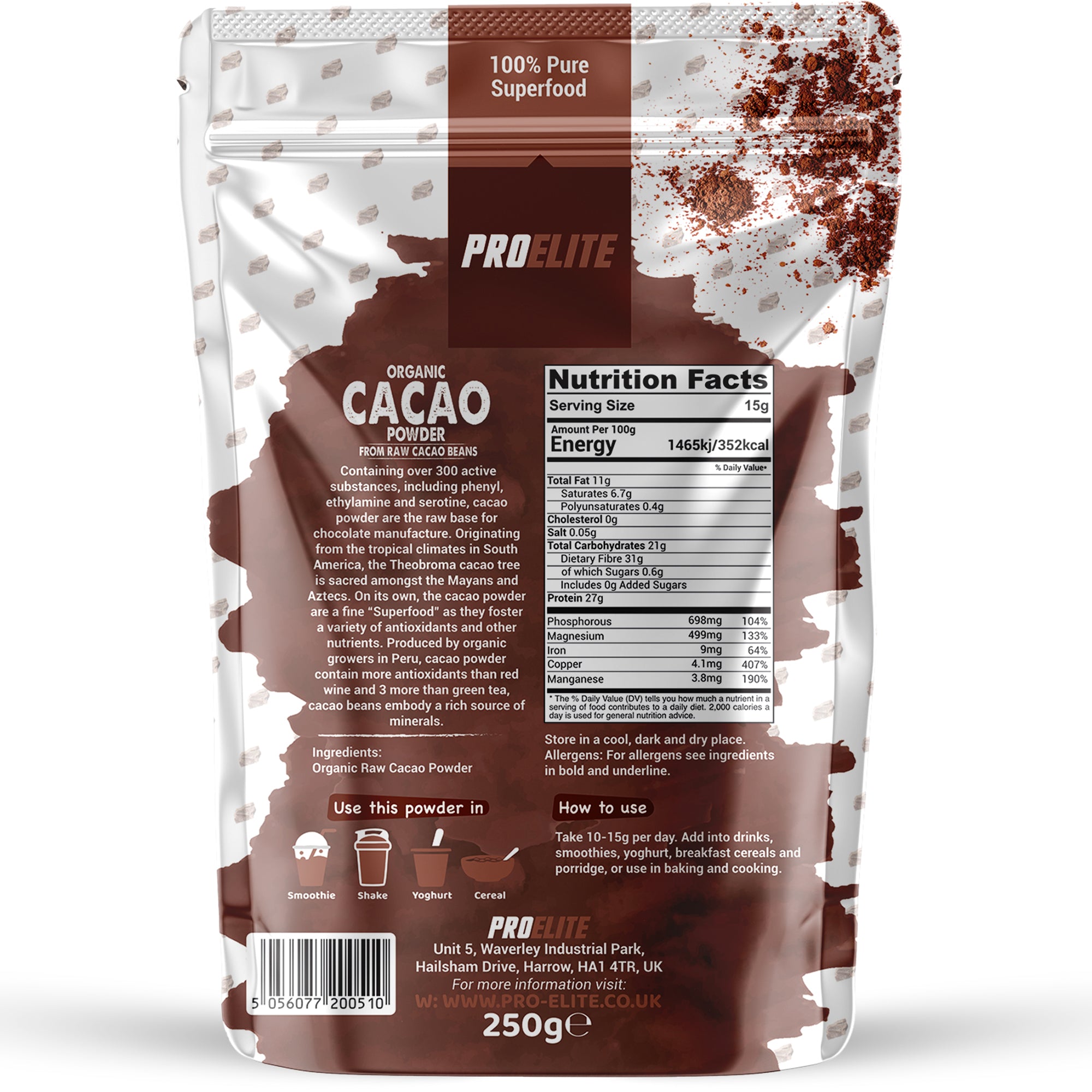 Organic Cacao Powder | Pro-Elite