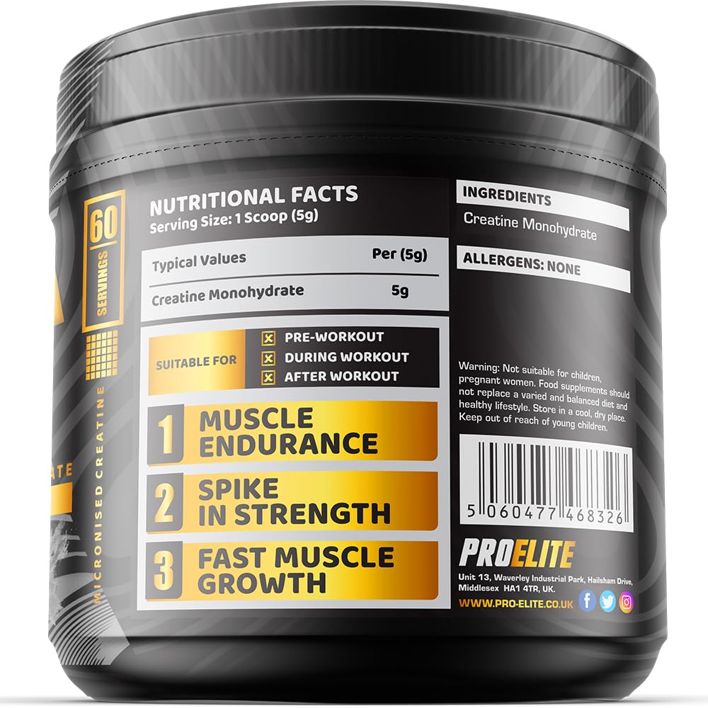 Creatine Monohydrate 300g - Unflavoured | Pro-Elite