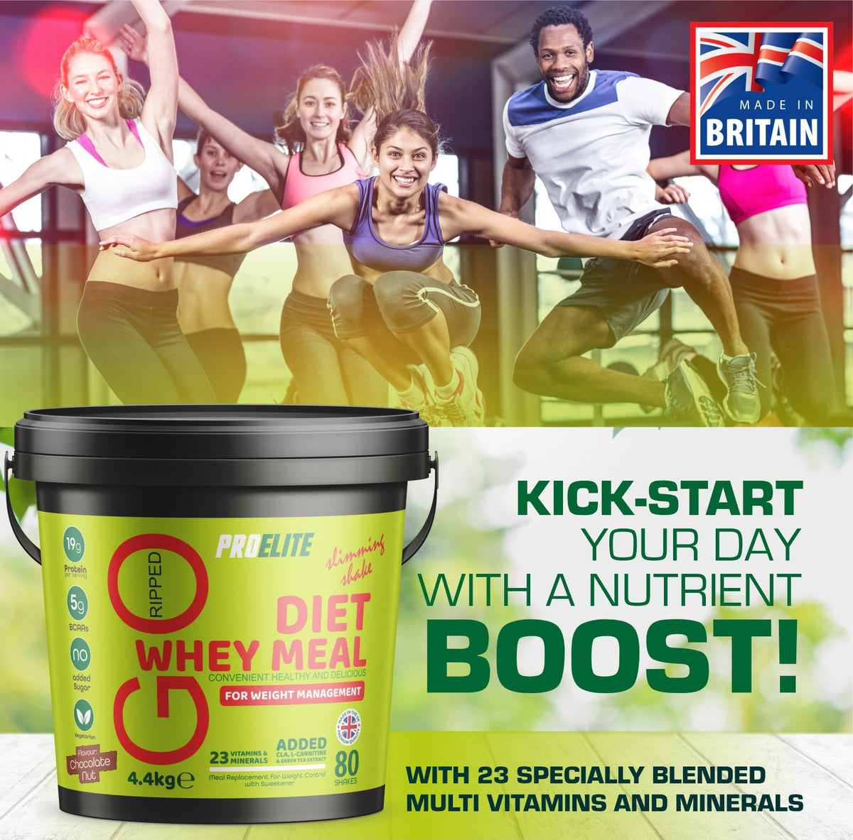 Diet Whey Meal 4.4kg Bucket | Pro-Elite