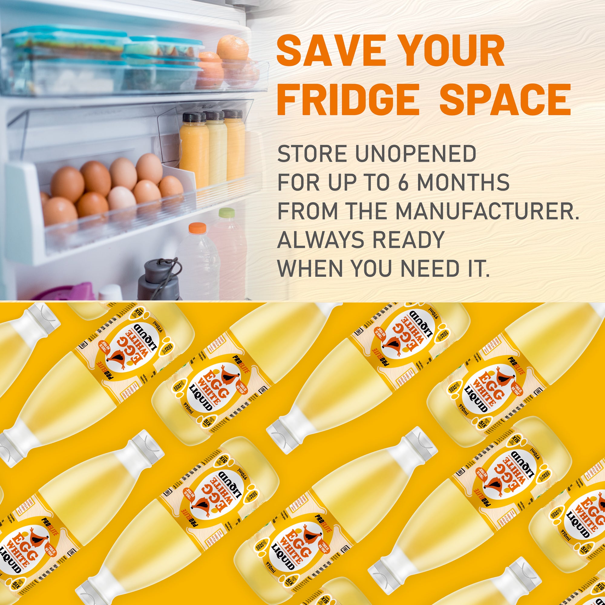 Liquid Egg White 970ml / 1kg | Pro-Elite