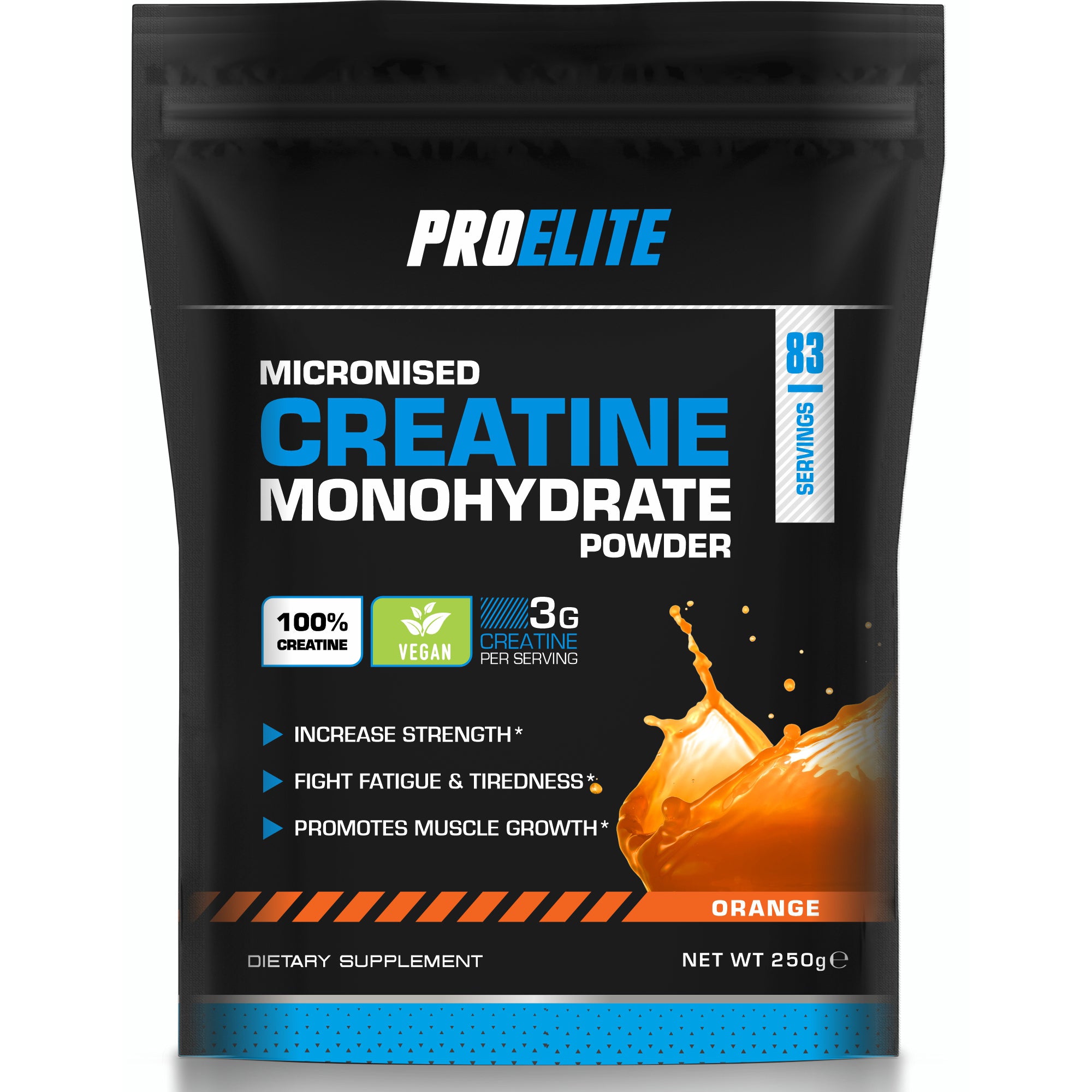 Creatine Monohydrate Pouch 250g | Pro-Elite