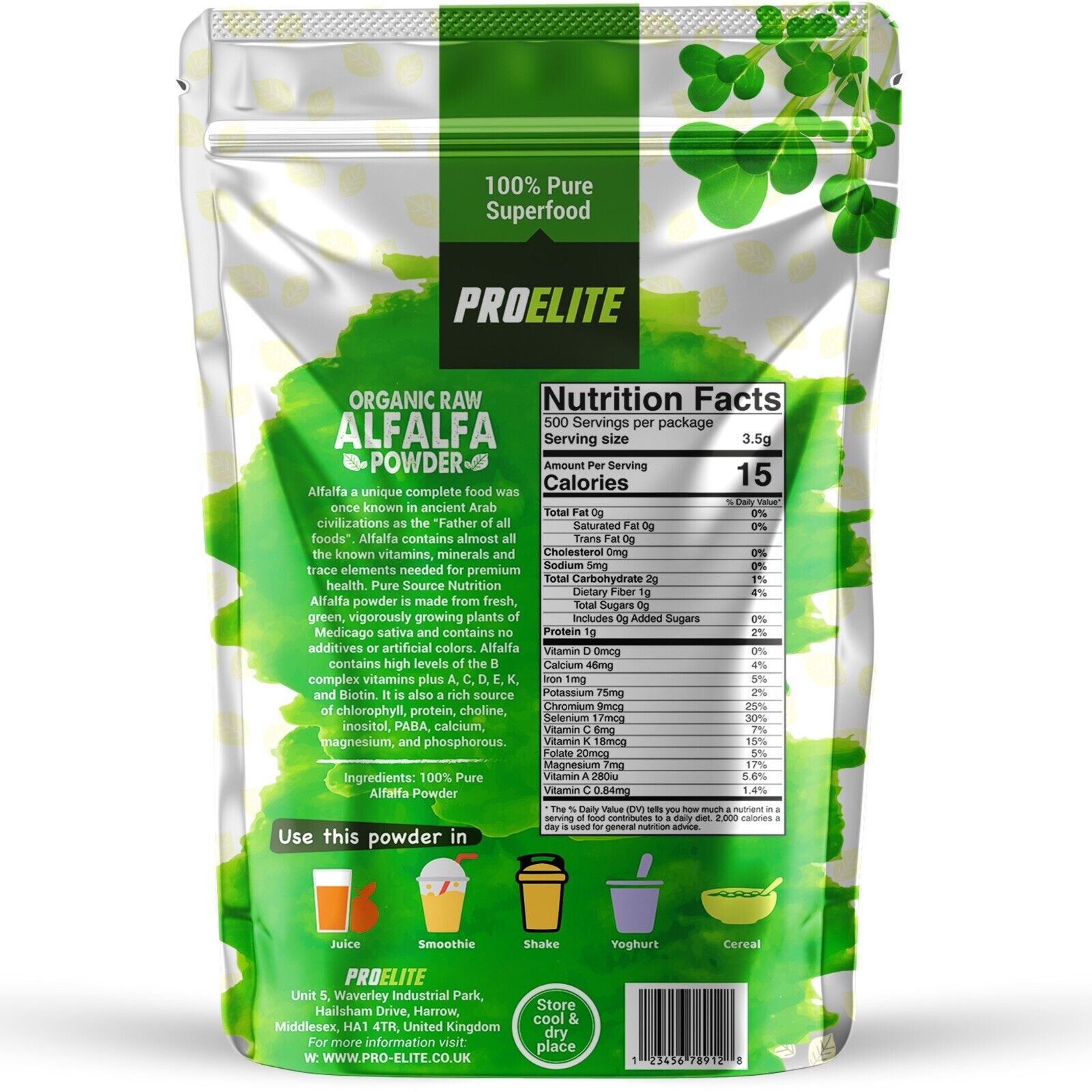 Alfalfa Powder | Pro-Elite