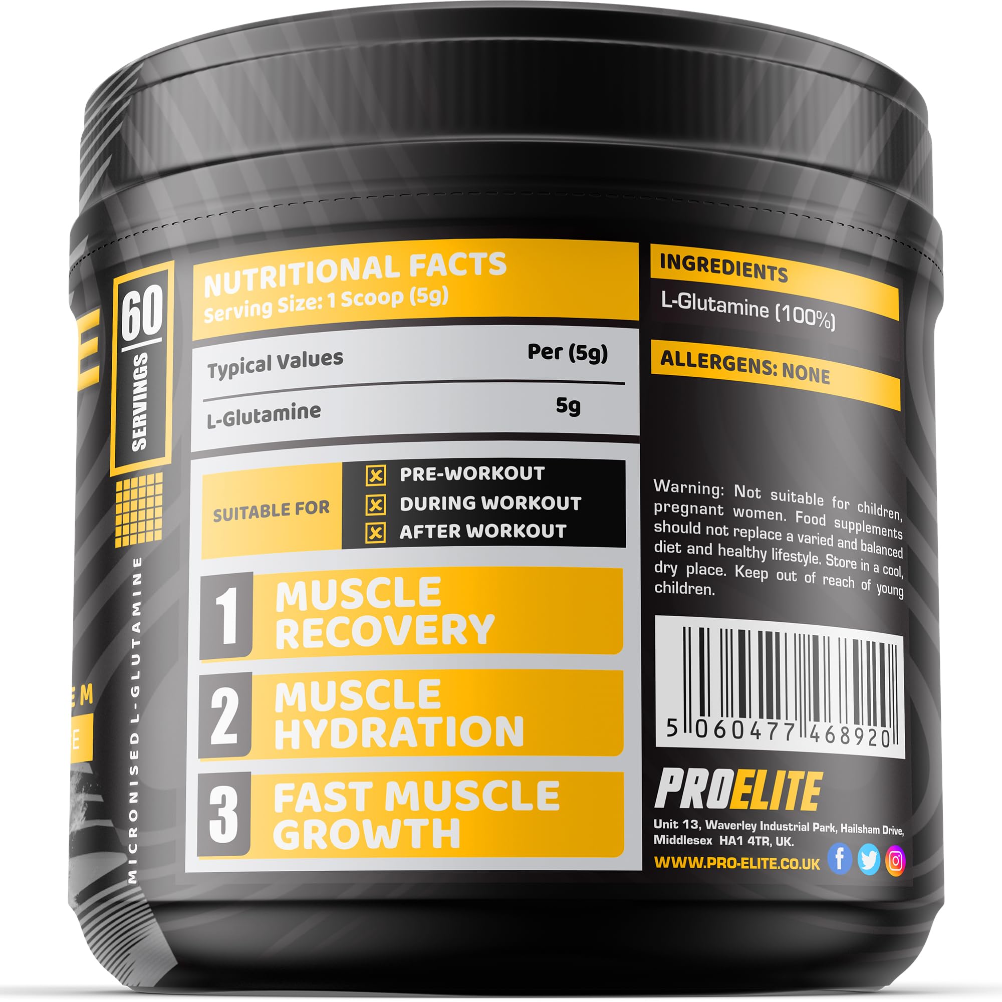 L-Glutamine 300g | Pro-Elite