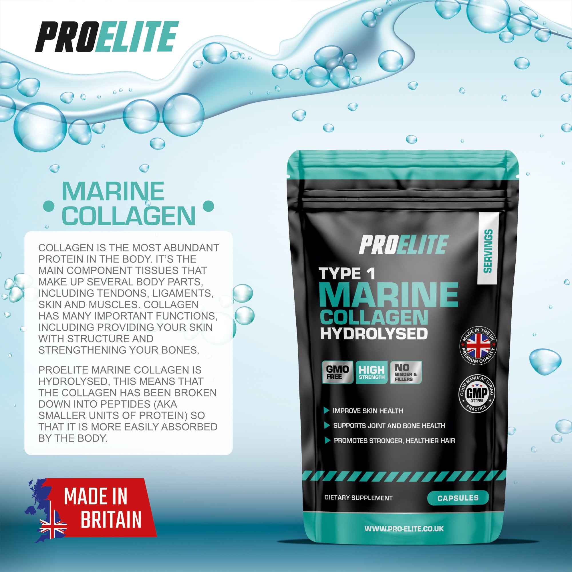 PROELITE Marine Collagen Capsules