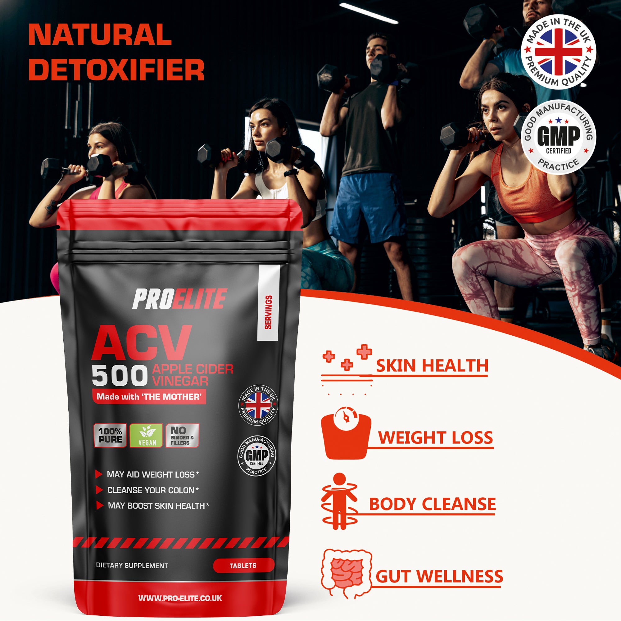 PROELITE Apple Cider Vinegar Tablets