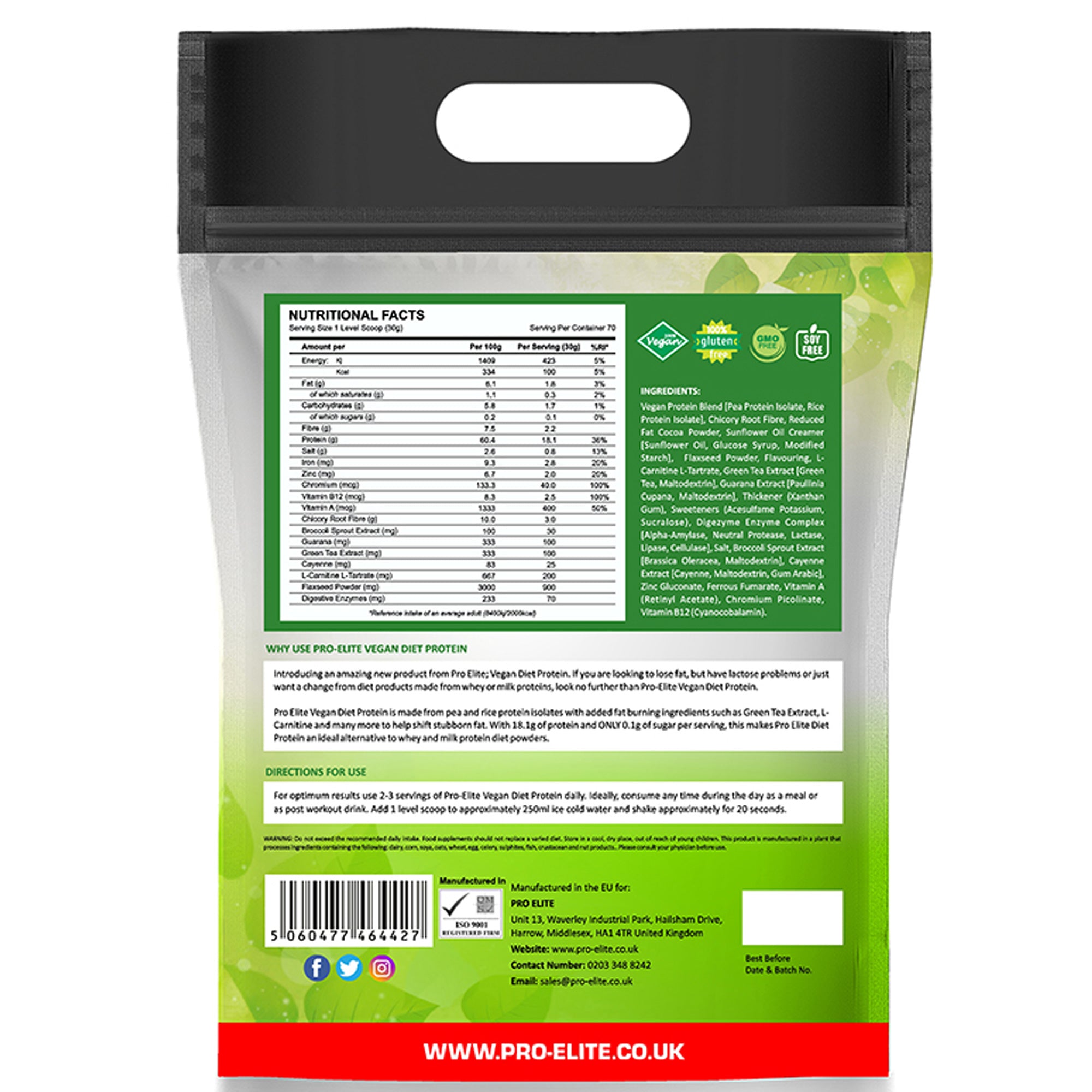 PROELITE Vegan Diet Protein