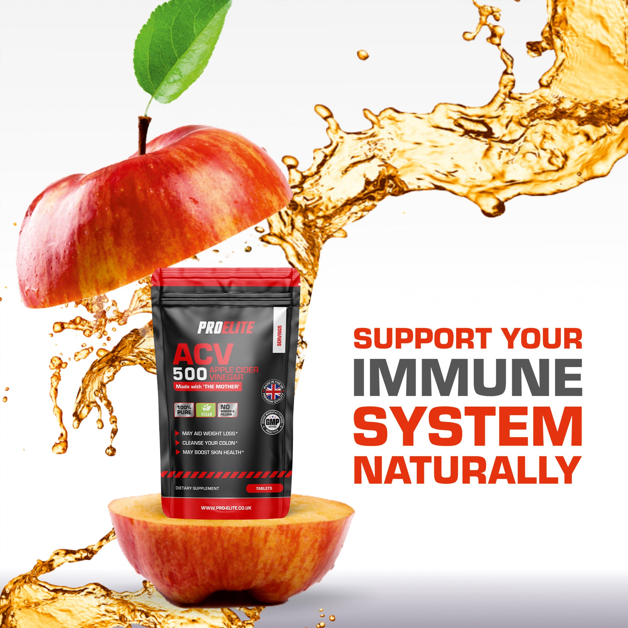 Apple Cider Vinegar Tablets | Pro-Elite