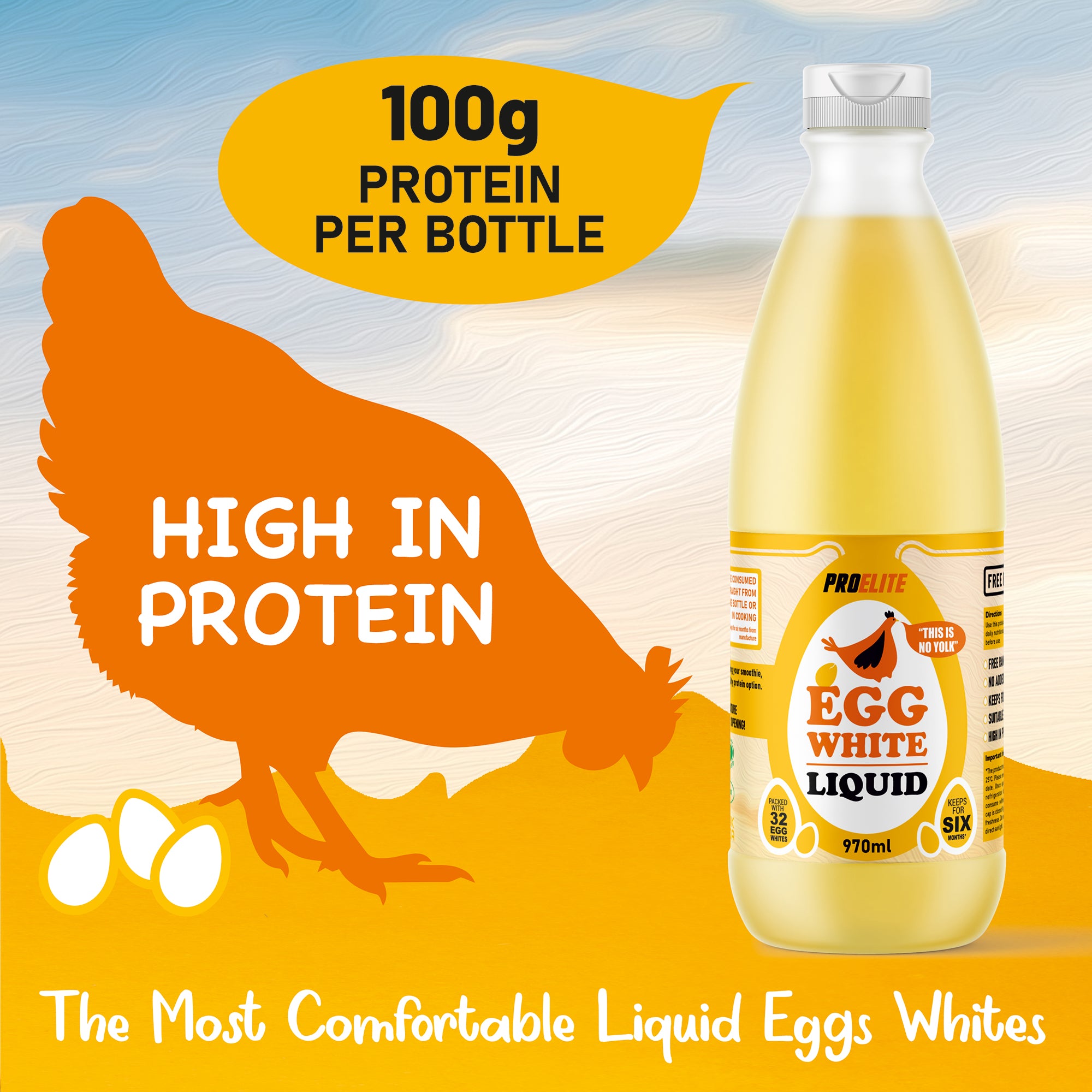 Liquid Egg White 970ml / 1kg | Pro-Elite