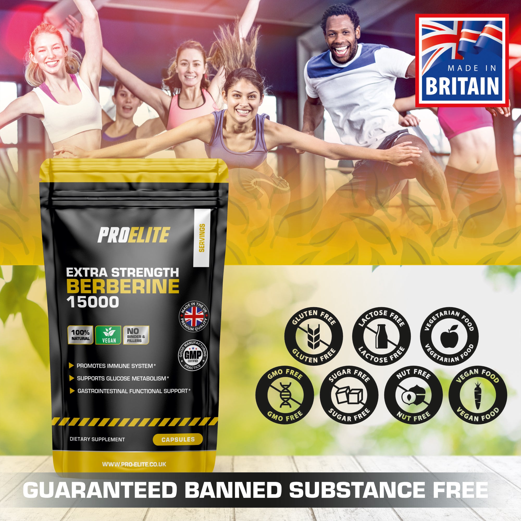 PROELITE Berberine Vegan Capsules