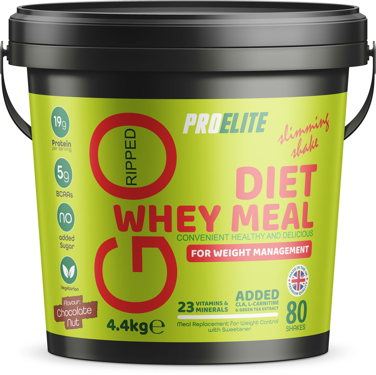 Diet Whey Meal 4.4kg Bucket | Pro-Elite