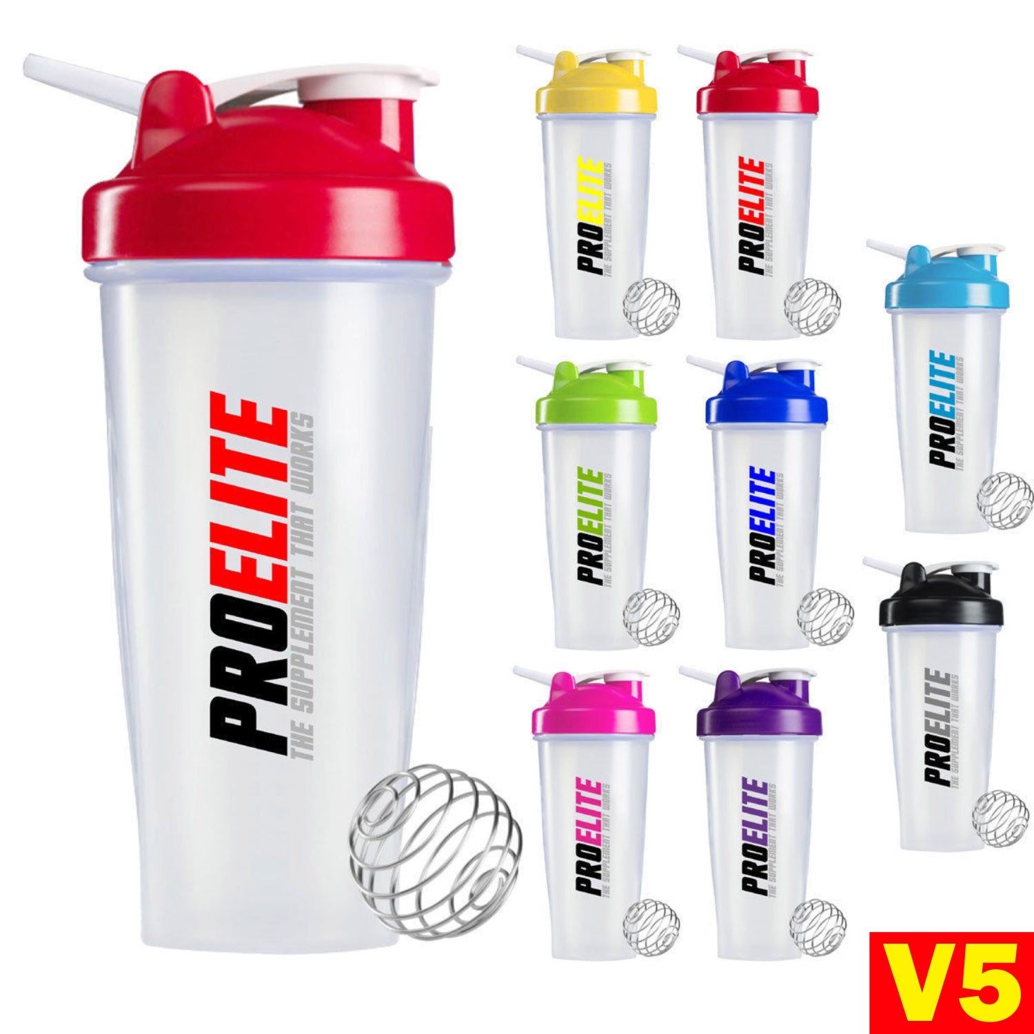 Transparent Shaker With Hook 700ml | Pro-Elite