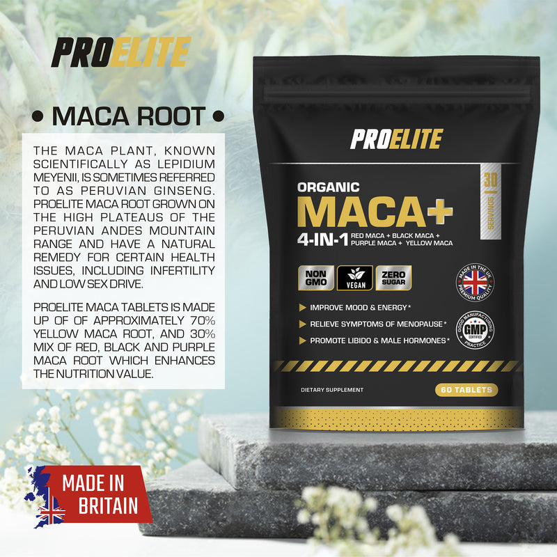 Pro-Elite Maca Root 5:1 Extract Vegan Tablets