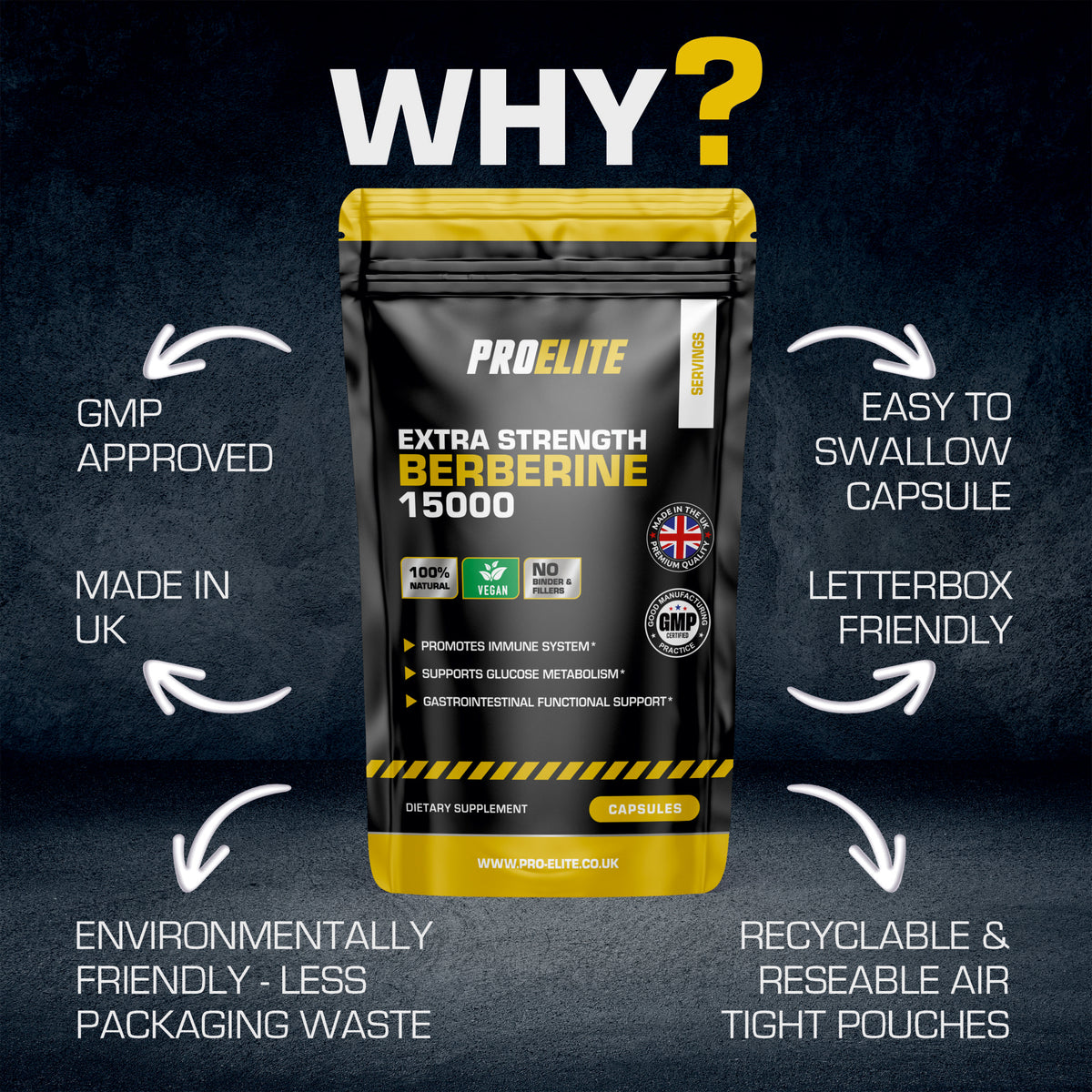 Berberine Vegan Capsules | Pro-Elite