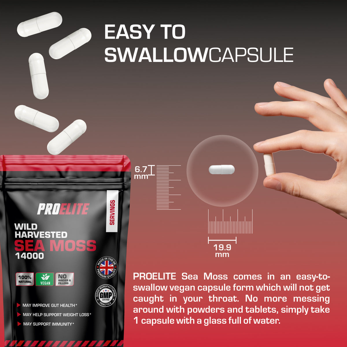 Sea Moss Vegan Capsules | Pro-Elite