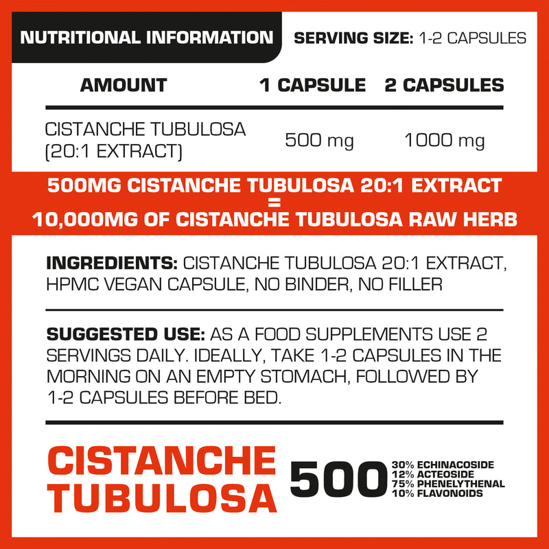 PROELITE Cistanche 20:1 Extract Vegan Capsules