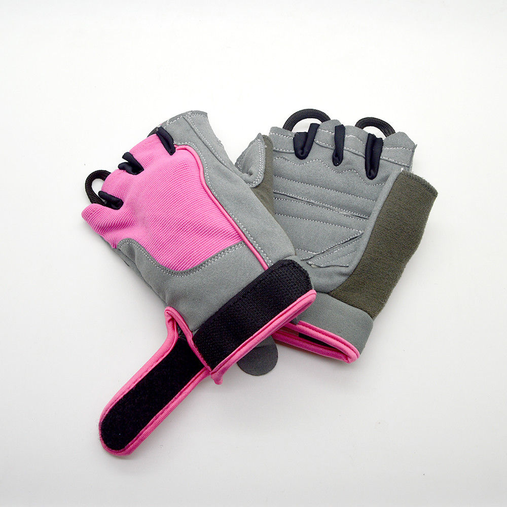 Weight Lifting Gloves - Pink/Grey | Pro-Elite