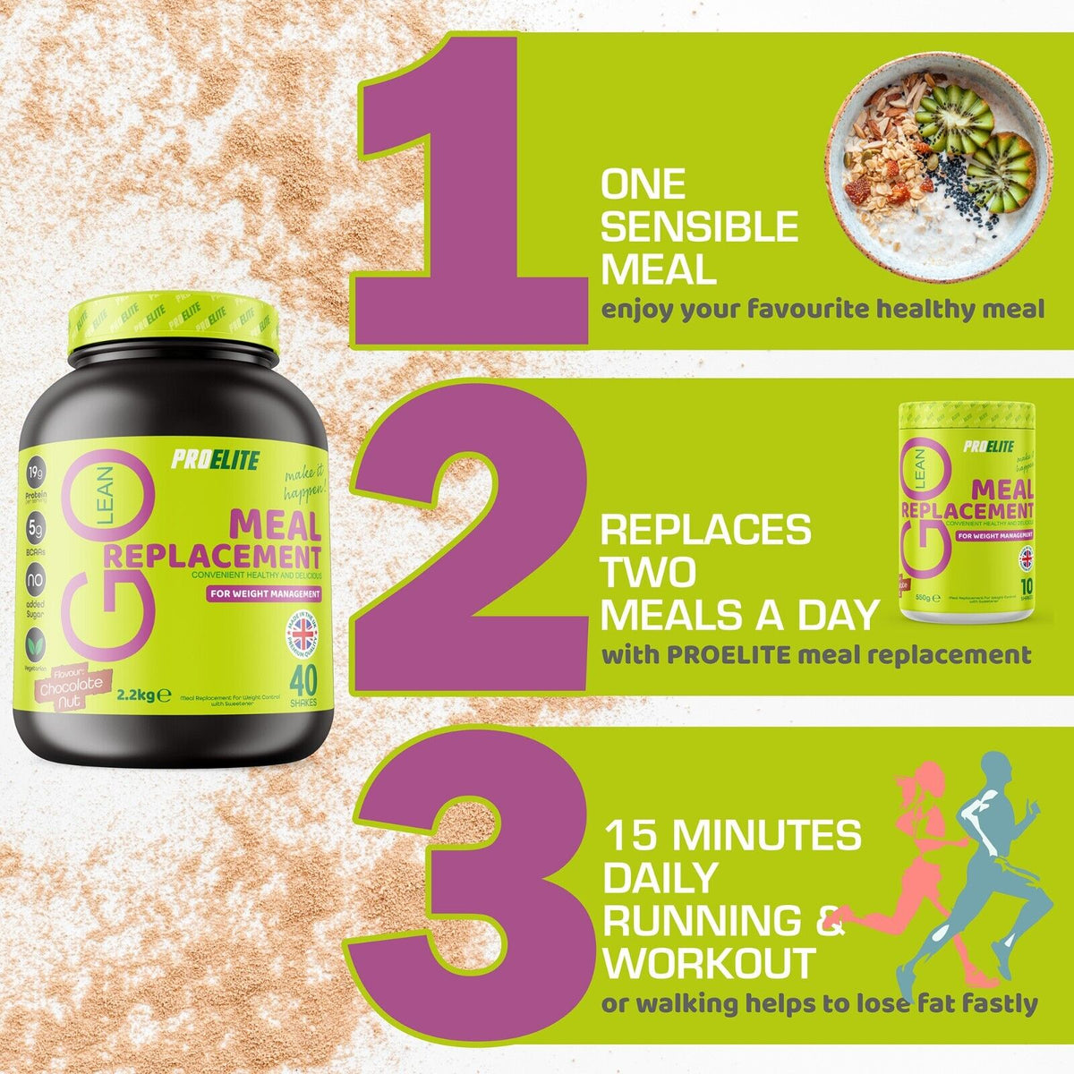 Go Lean Meal Replacement 2.2kg | Pro-Elite