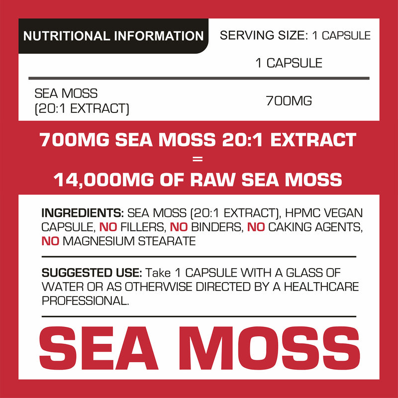 PROELITE Sea Moss Vegan Capsules