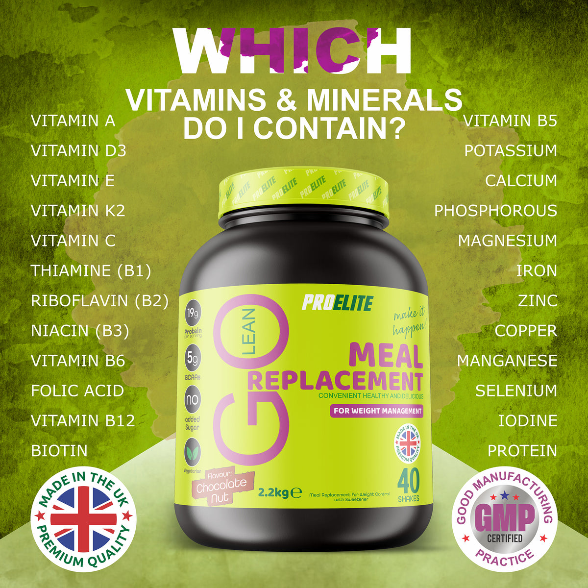 Go Lean Meal Replacement 2.2kg | Pro-Elite