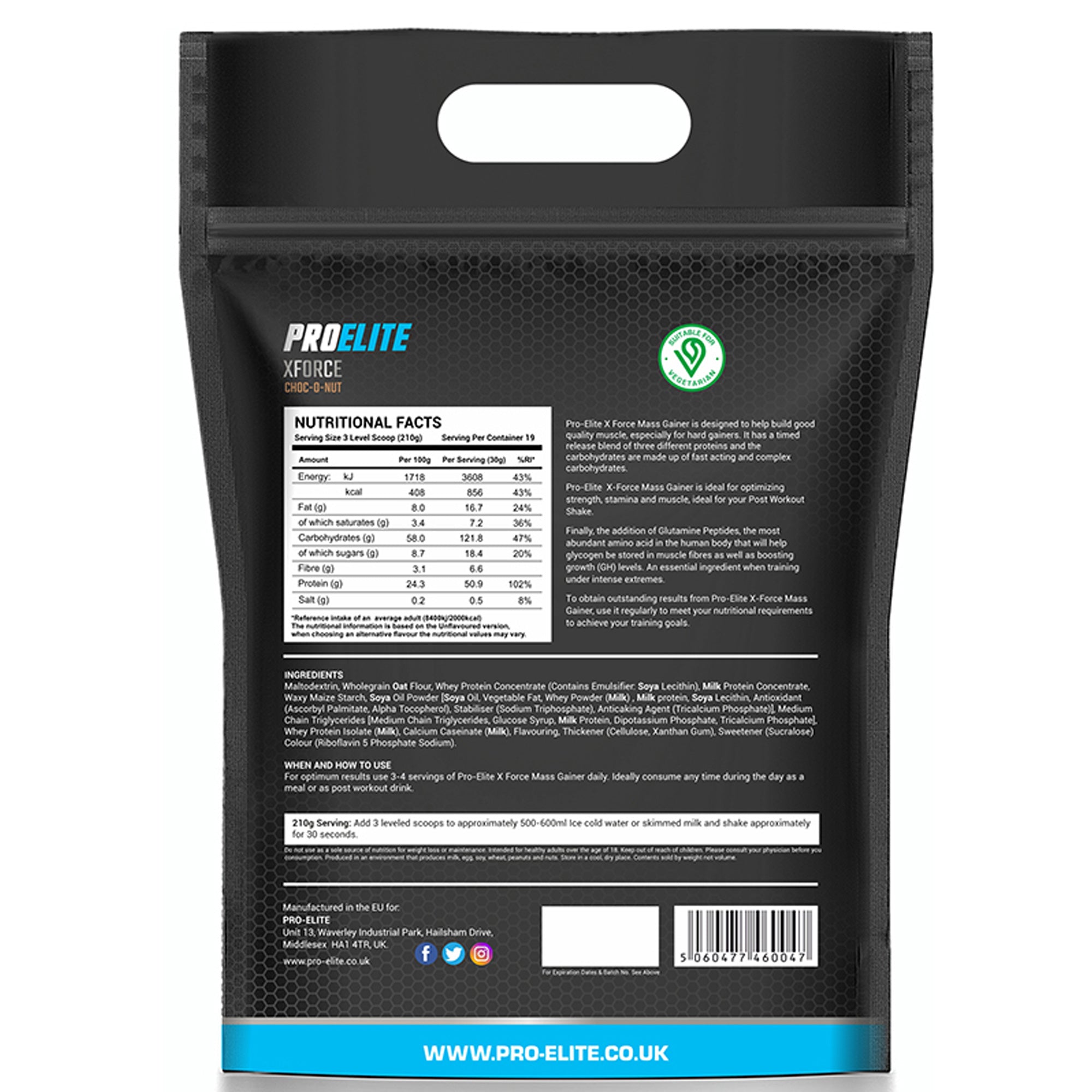 XForce Mass Gainer Pouch | Pro-Elite