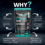 Omega 3 Fish Oil 500mg - Softgels | Pro-Elite