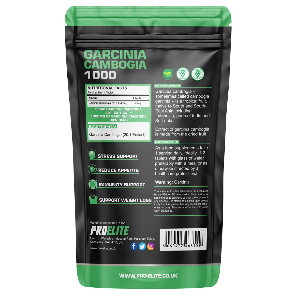 Garcinia Cambogia Tablets | Pro-Elite