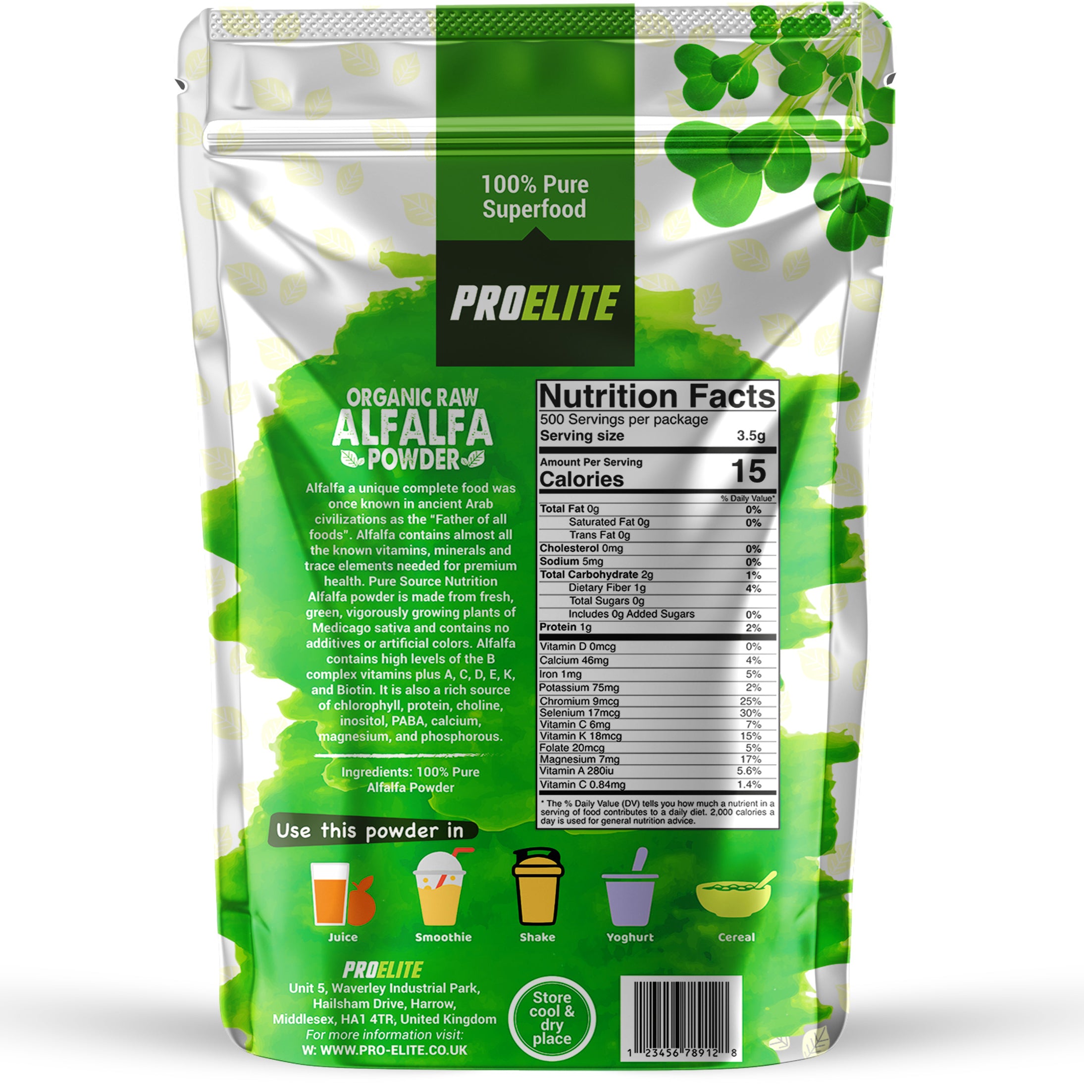 Alfalfa Powder | Pro-Elite