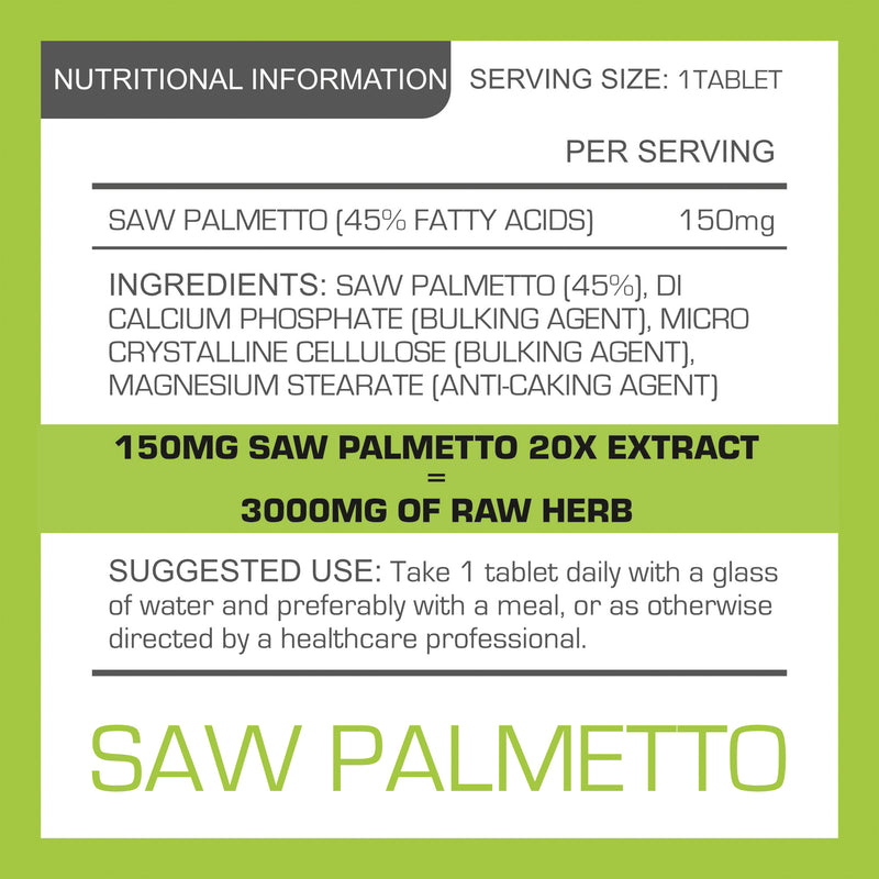 PROELITE Saw Palmetto (45% FattyAcids) Tablets