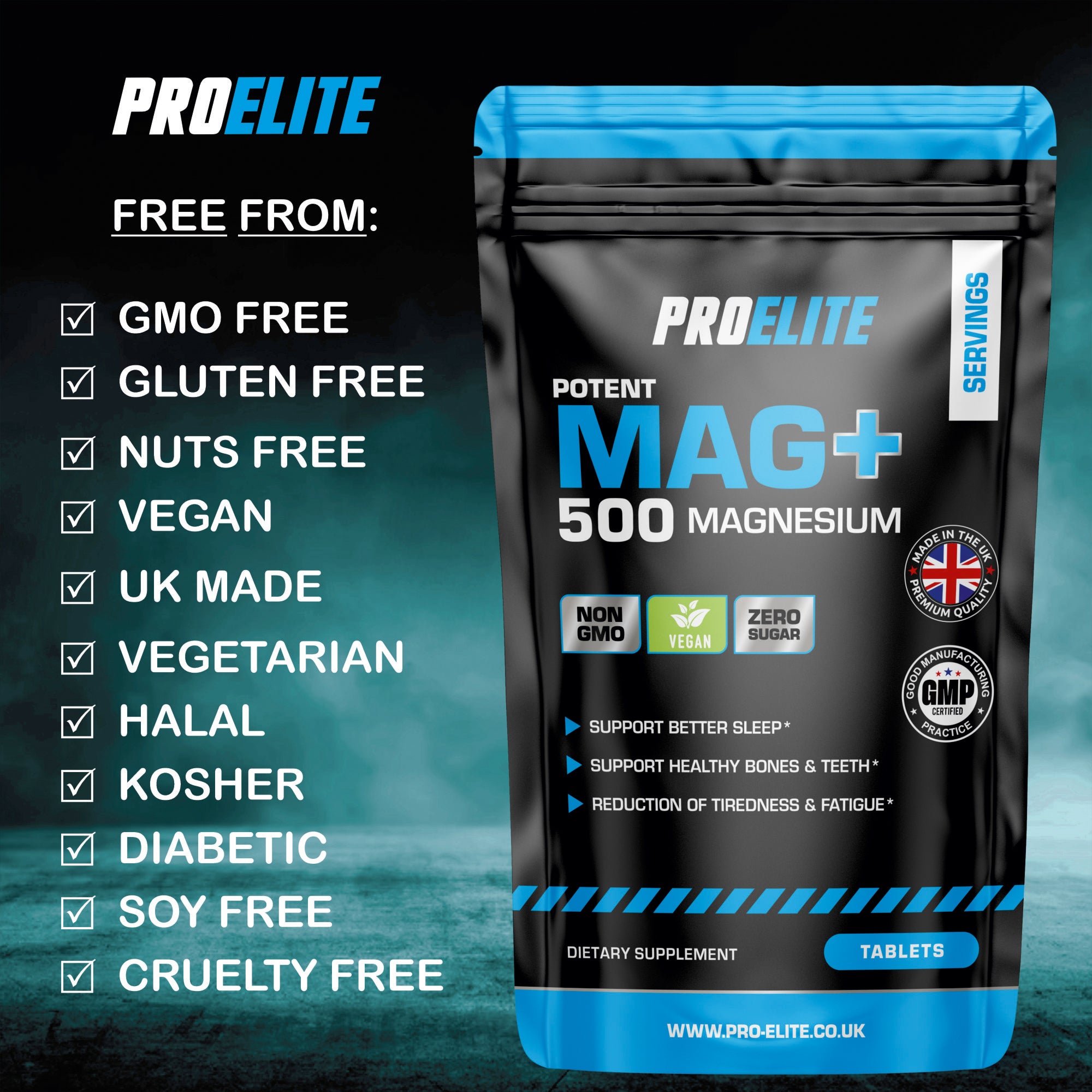 Magnesium Tablets | Pro-Elite