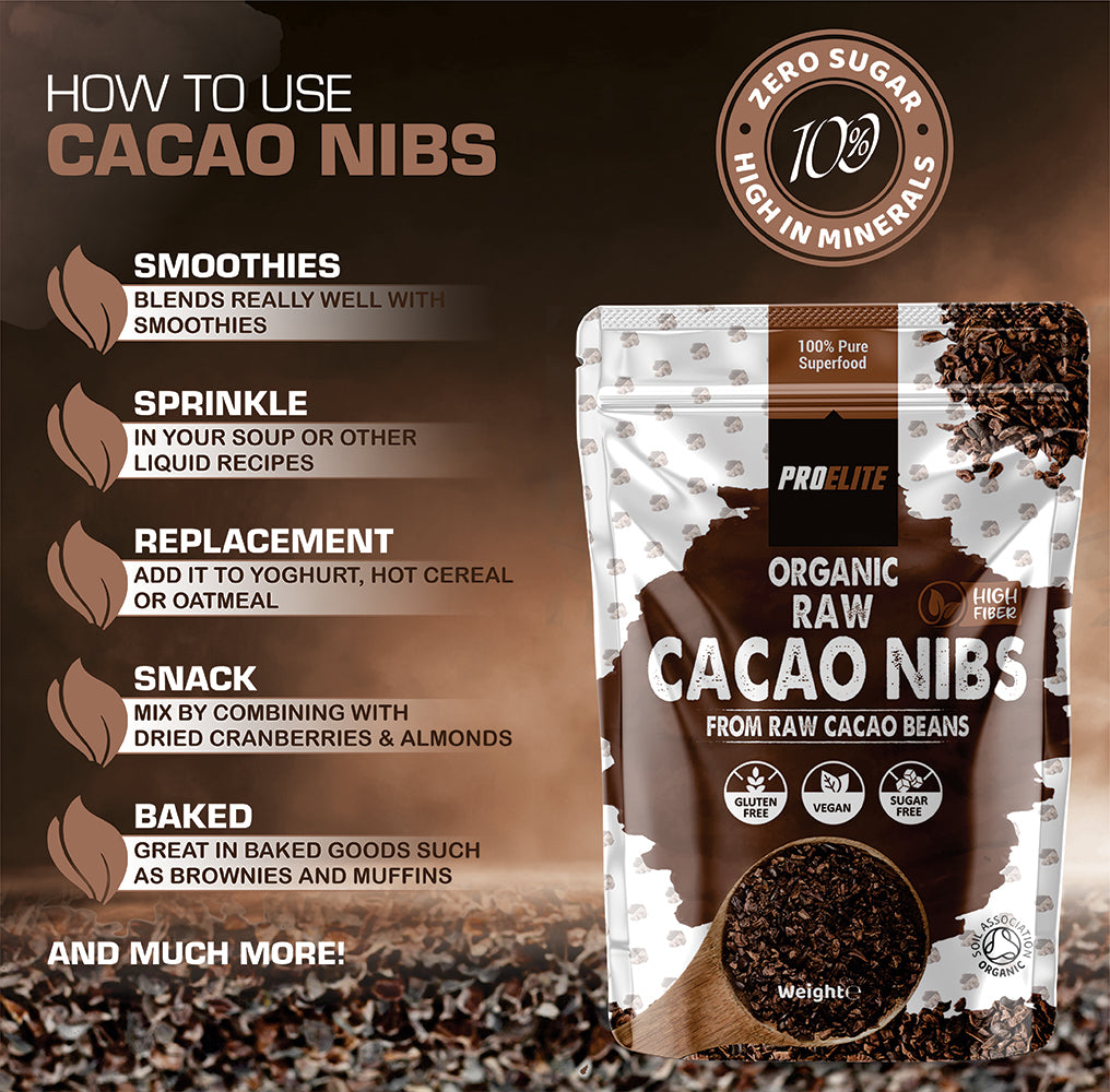 Organic Raw Cacao Nibs | Pro-Elite