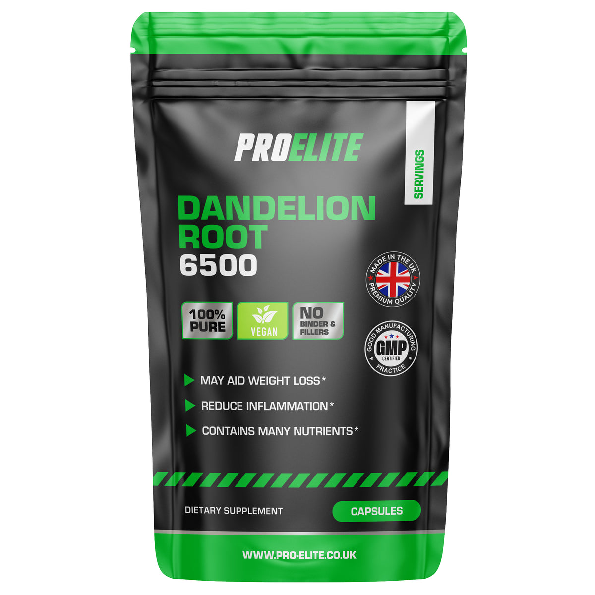 Dandelion Root Capsules | Pro-Elite