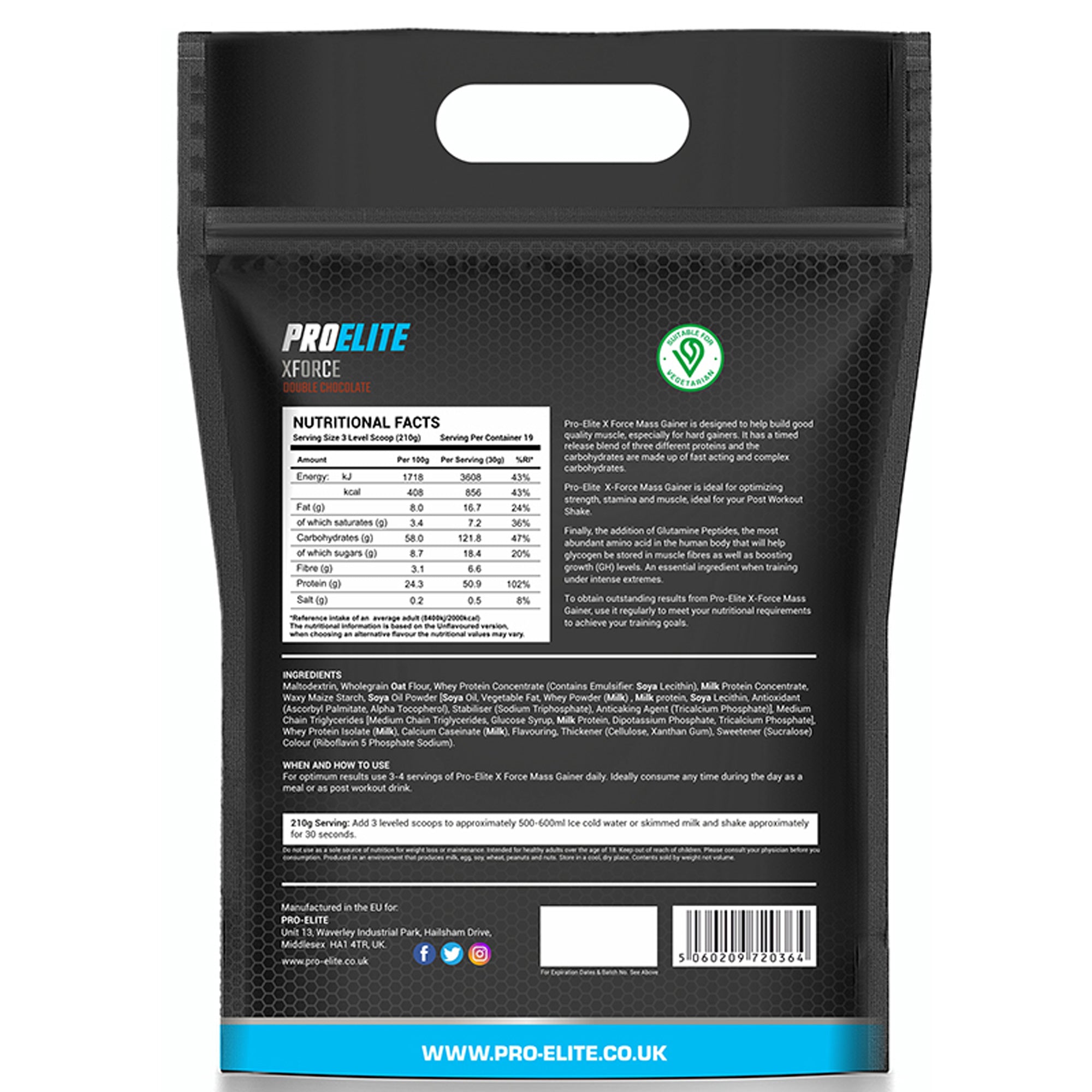XForce Mass Gainer Pouch | Pro-Elite