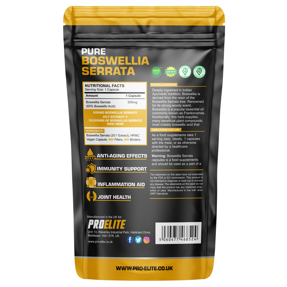 Boswellia Serrata Capsules | Pro-Elite