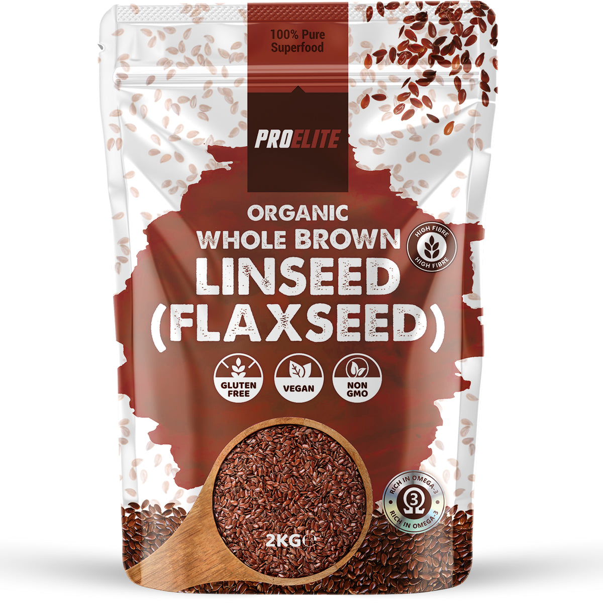 Organic Whole Brown Linseed (Flaxseed) | Pro-Elite