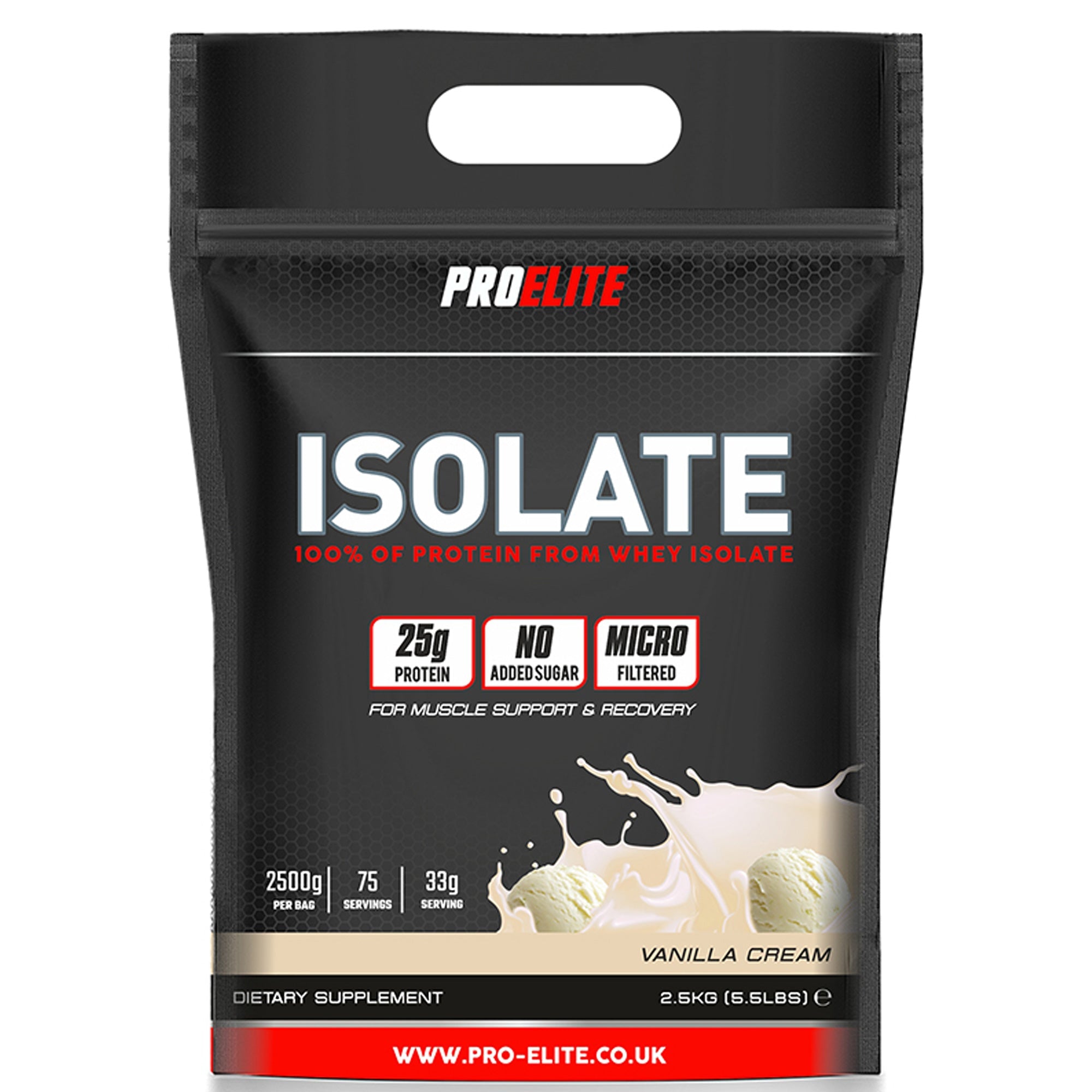 Whey Isolate Protein Powder 1kg, 2.5kg & 5kg | Pro-Elite