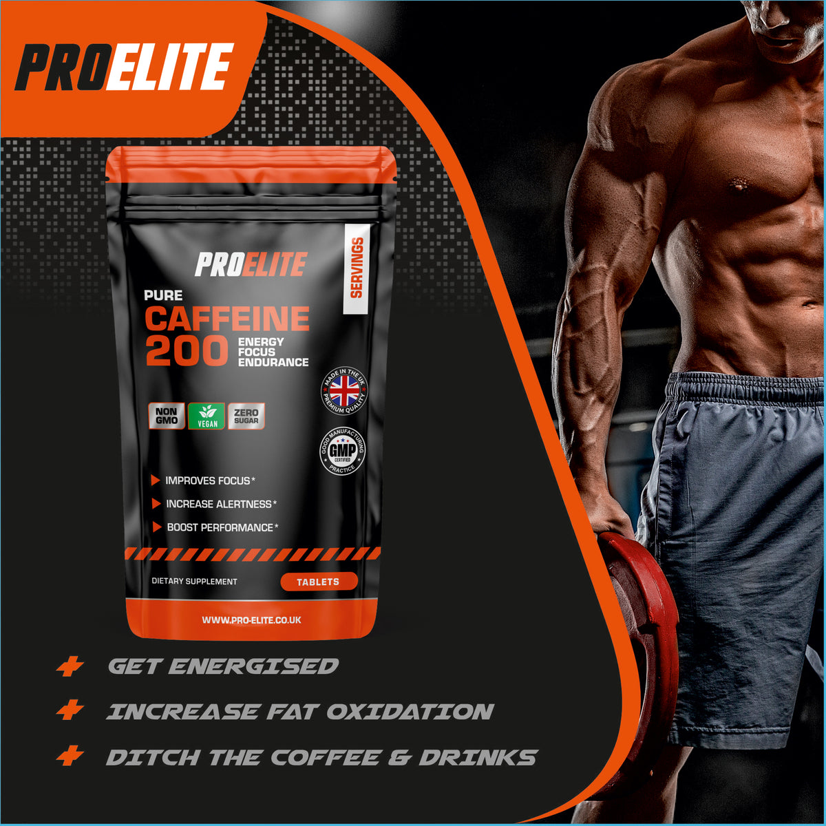 Caffeine Vegan Tablets | Pro-Elite